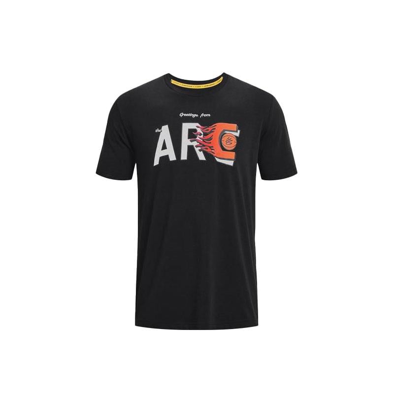 Under Armour Ua Curry Arc Ss Erkek T-shirt 1376804-001 Siyah