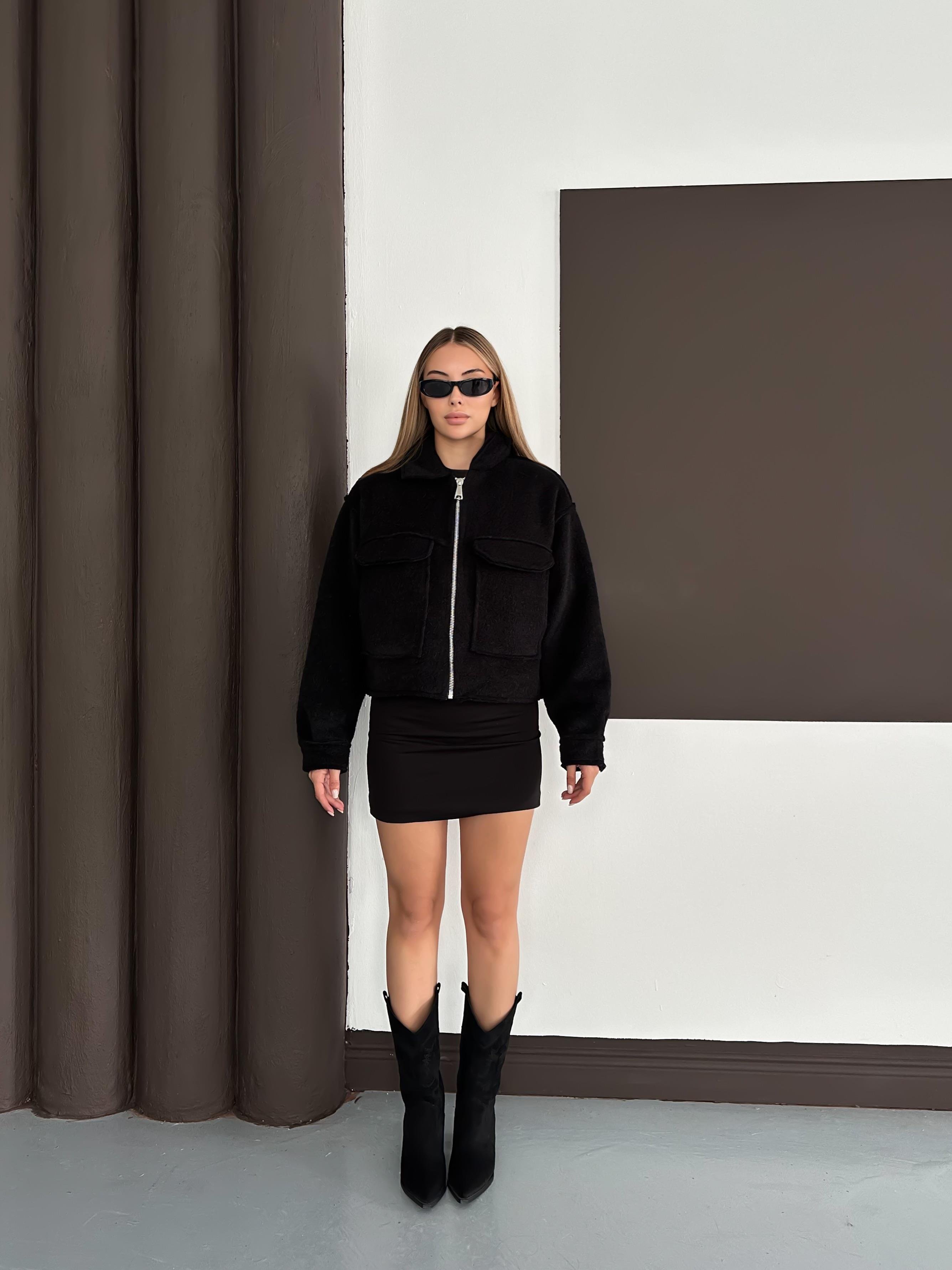 Cepli Fermuarlı Ceket