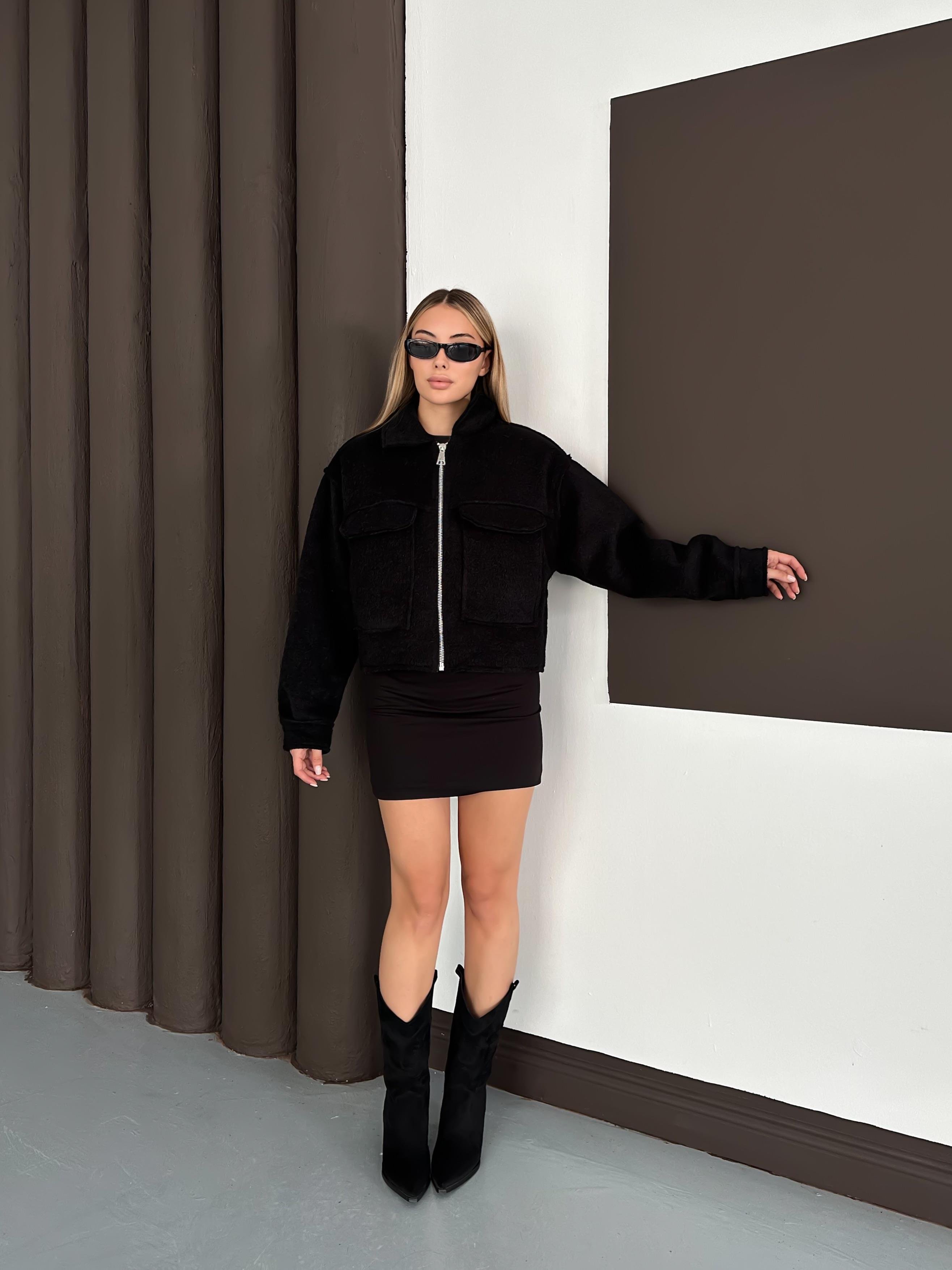 Cepli Fermuarlı Ceket