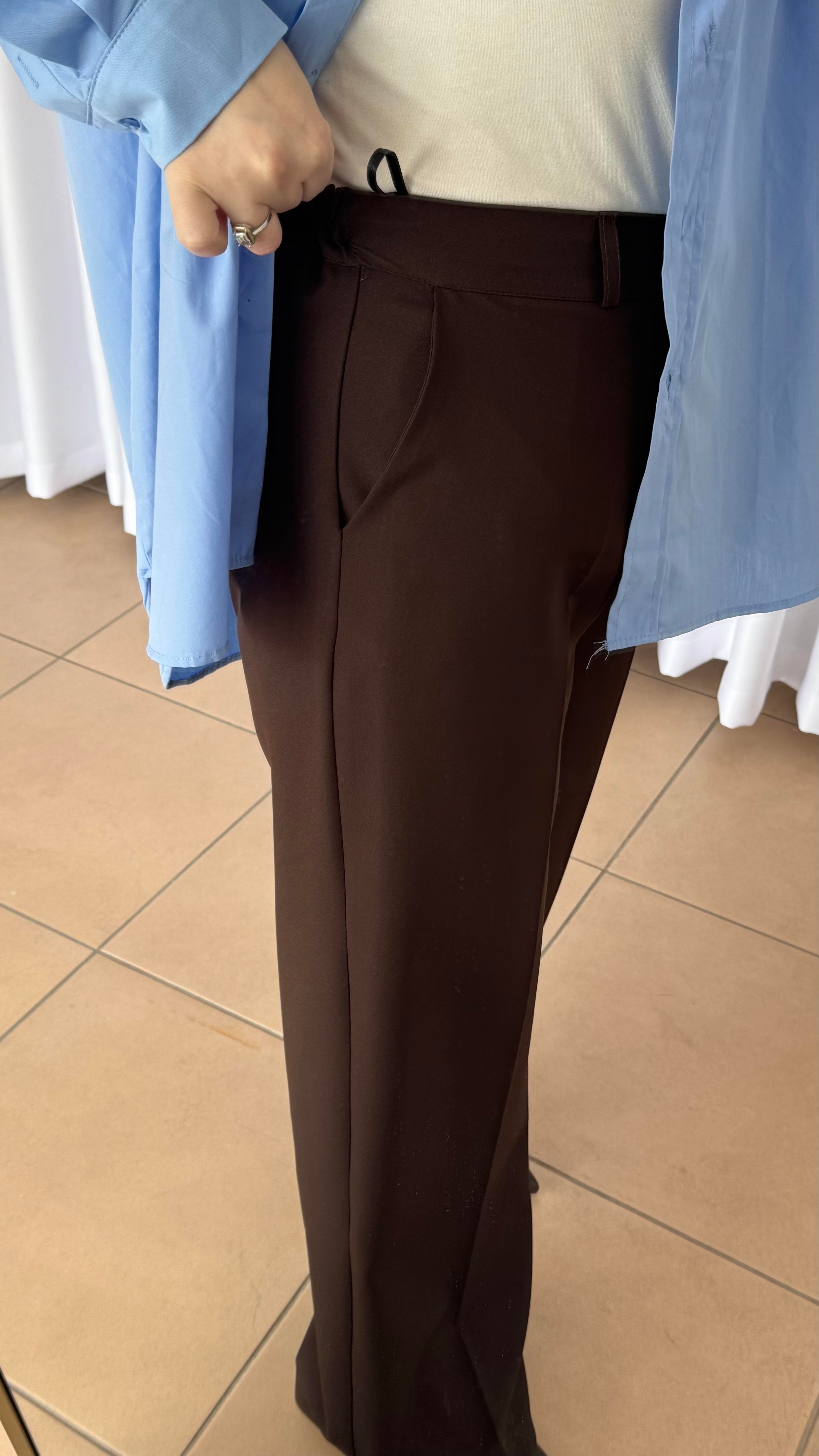 ACI KAHVE PALOZZO PANTALON