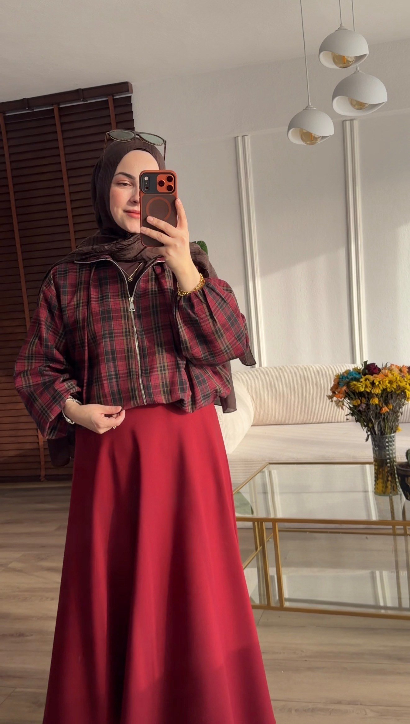 BORDO EKOSE BOMBER CEKET 