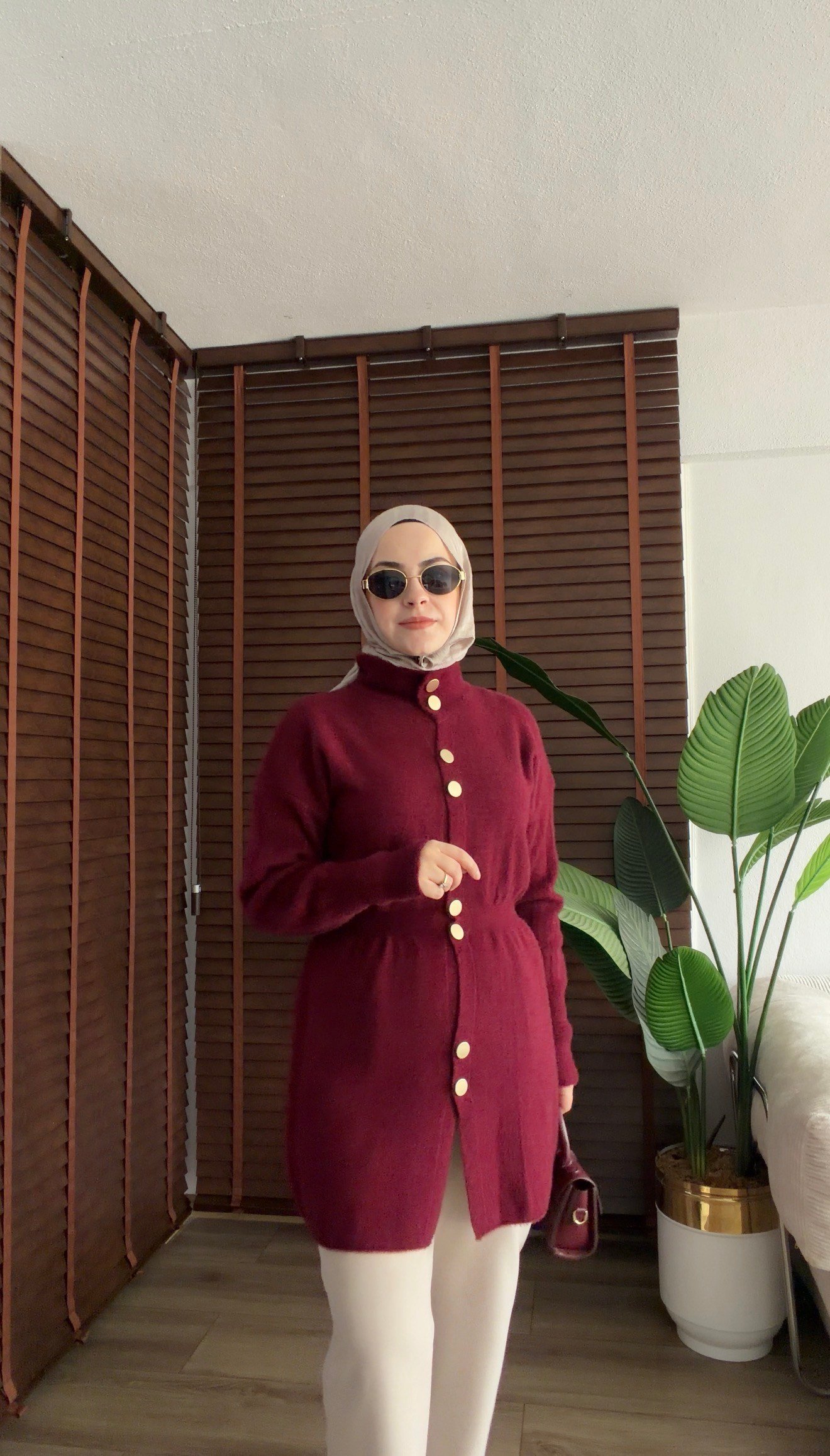 BORDO İKON ANGORA HIRKA 