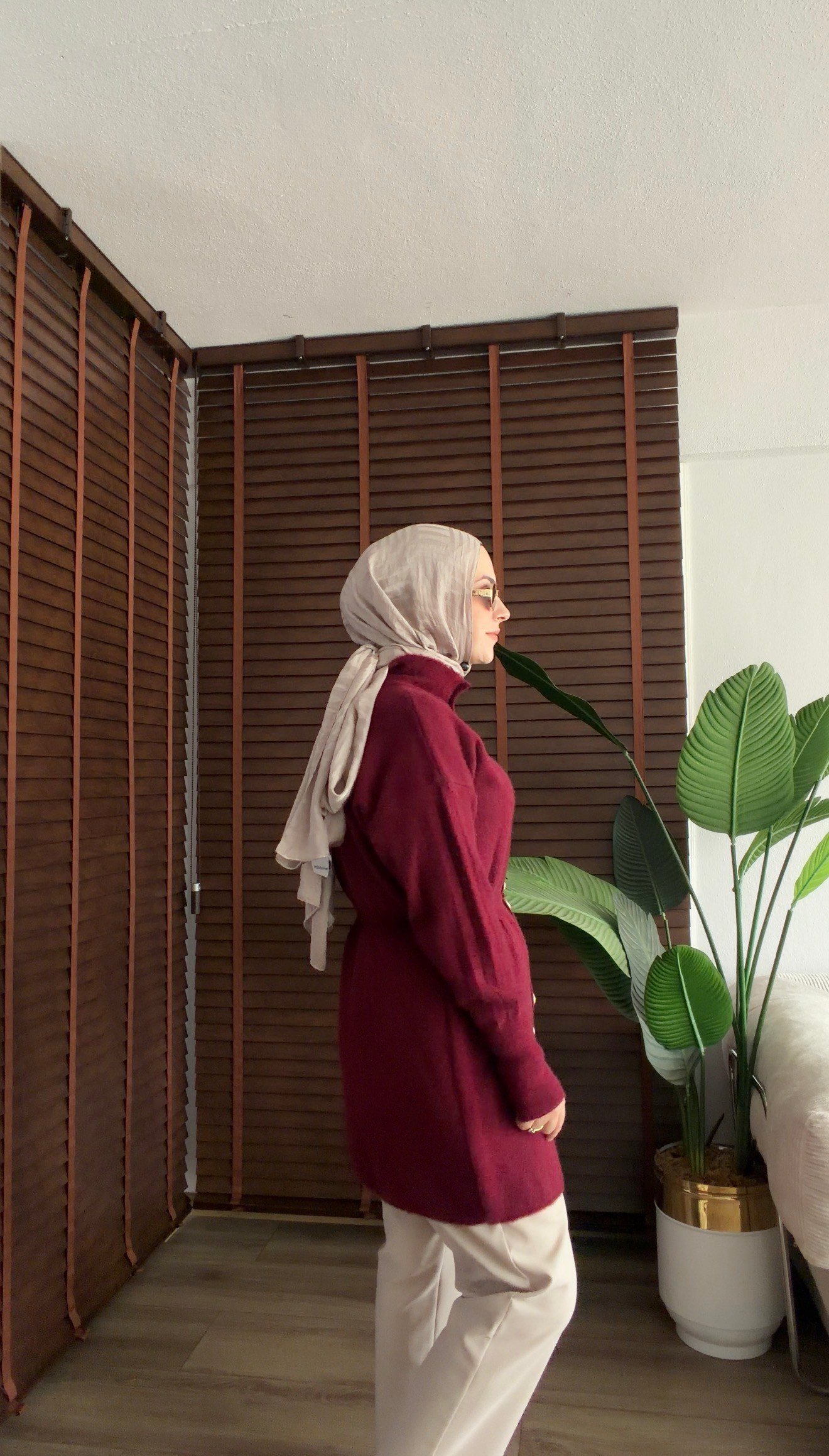 BORDO İKON ANGORA HIRKA 