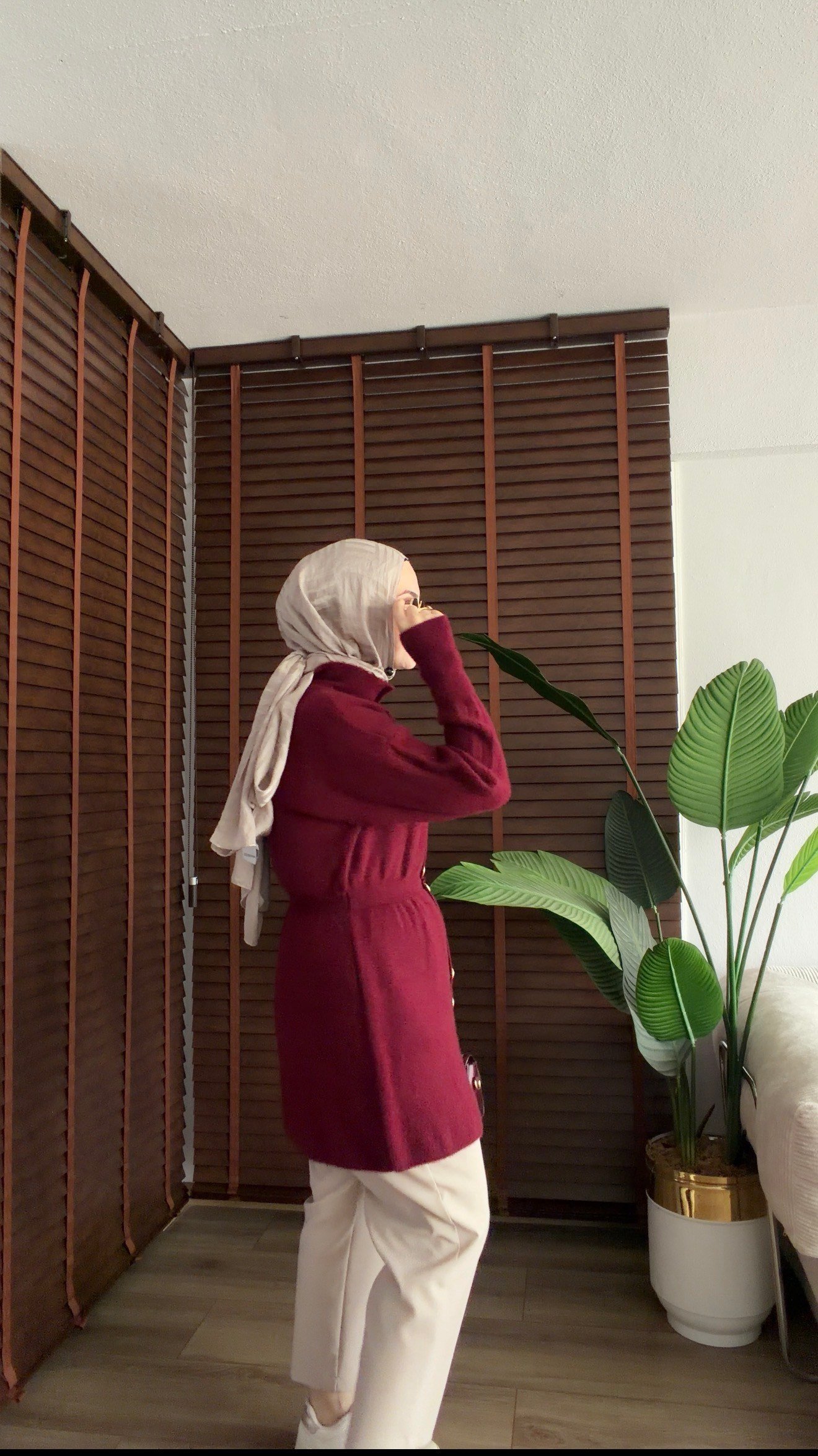 BORDO İKON ANGORA HIRKA 