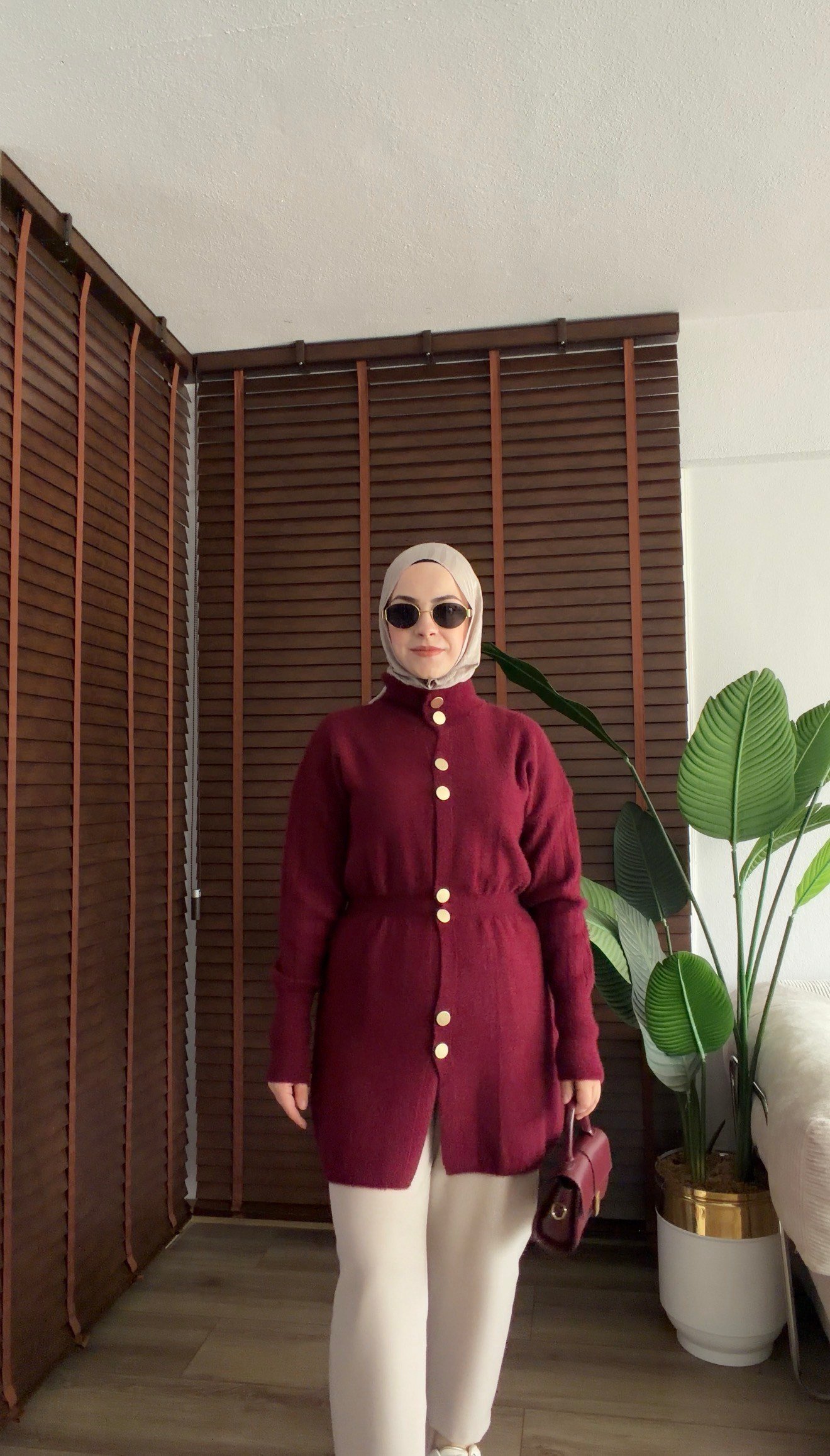 BORDO İKON ANGORA HIRKA 