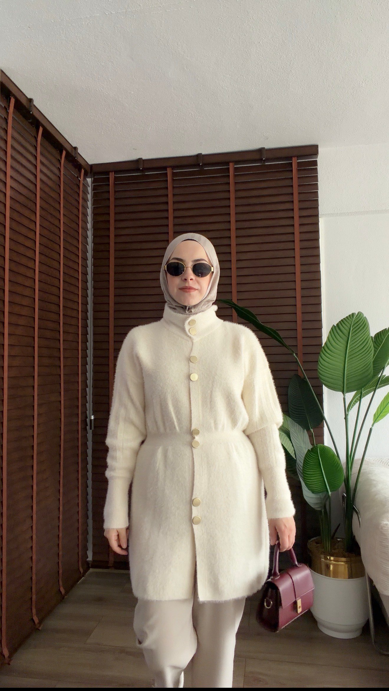 EKRU İKON ANGORA HIRKA 