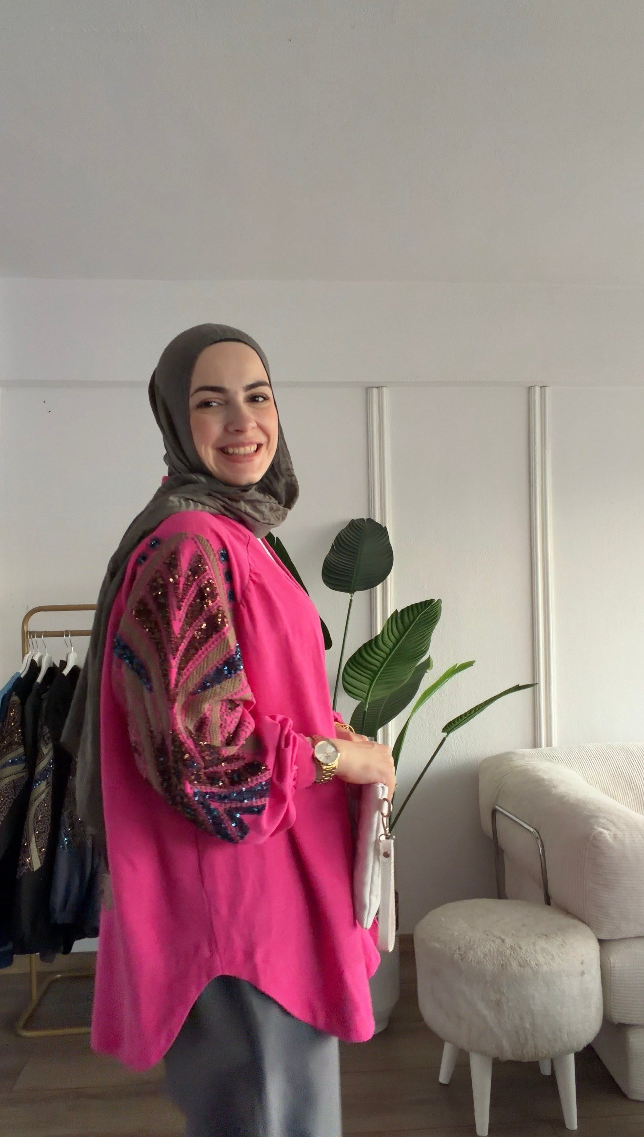 FUŞYA KETEN İŞLEME KİMONO