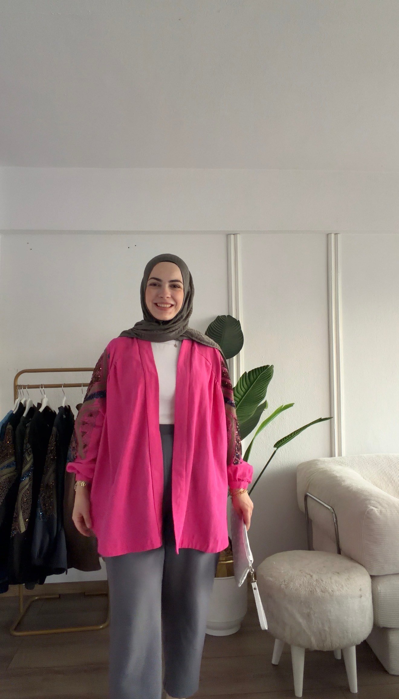 FUŞYA KETEN İŞLEME KİMONO