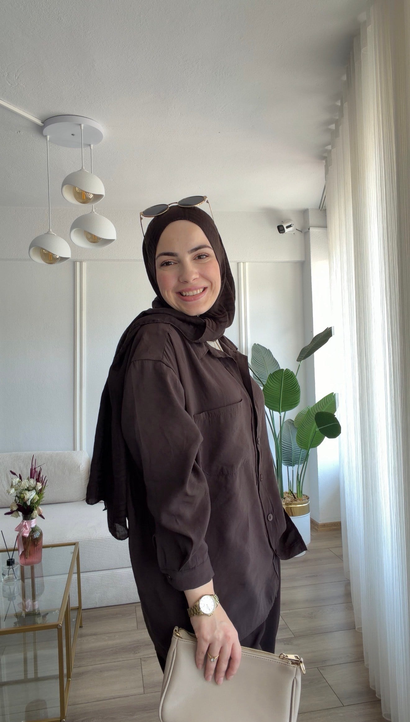 KAHVE PERİY GÖMLEK