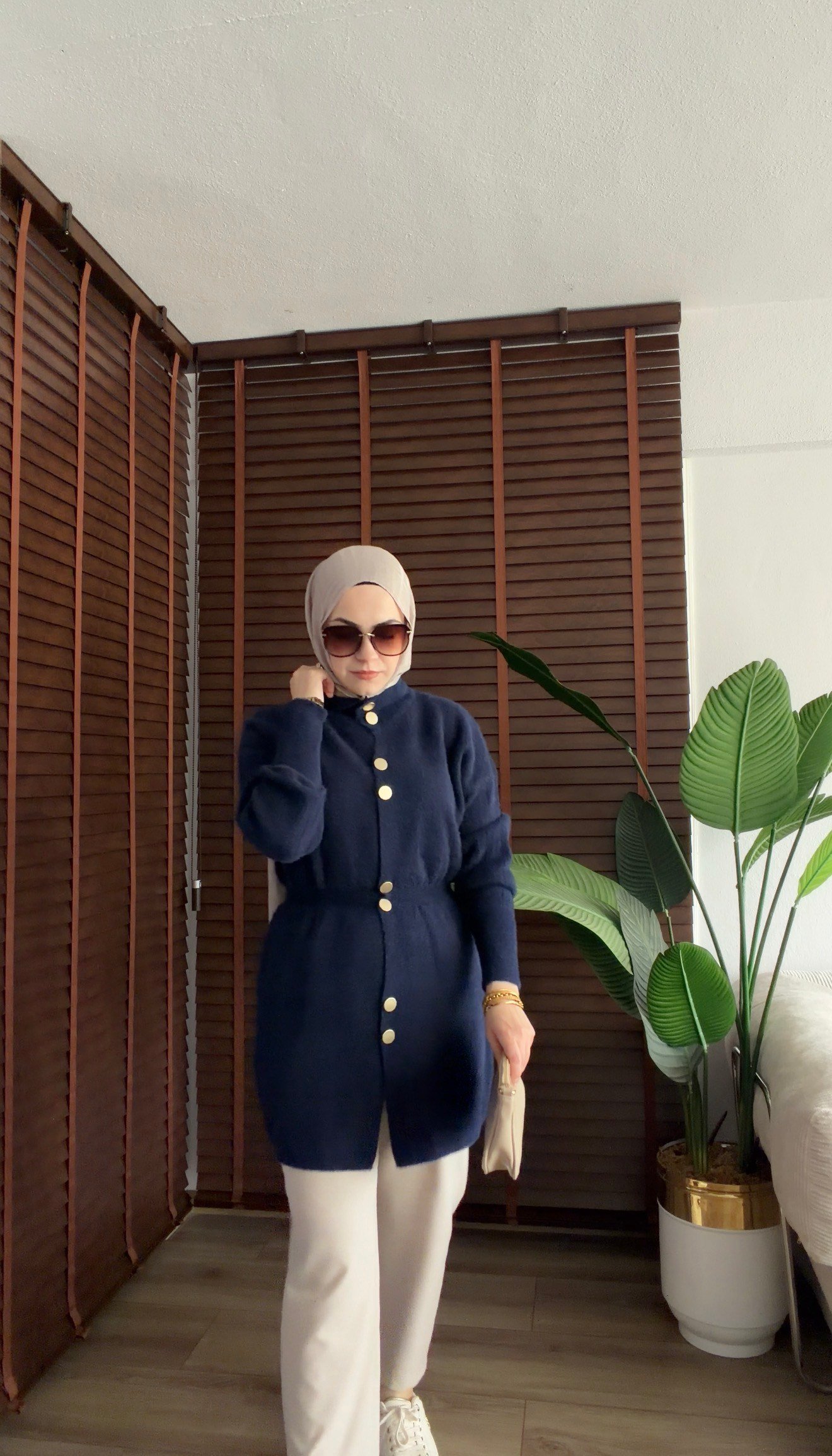 LACİVERT İKON ANGORA HIRKA 