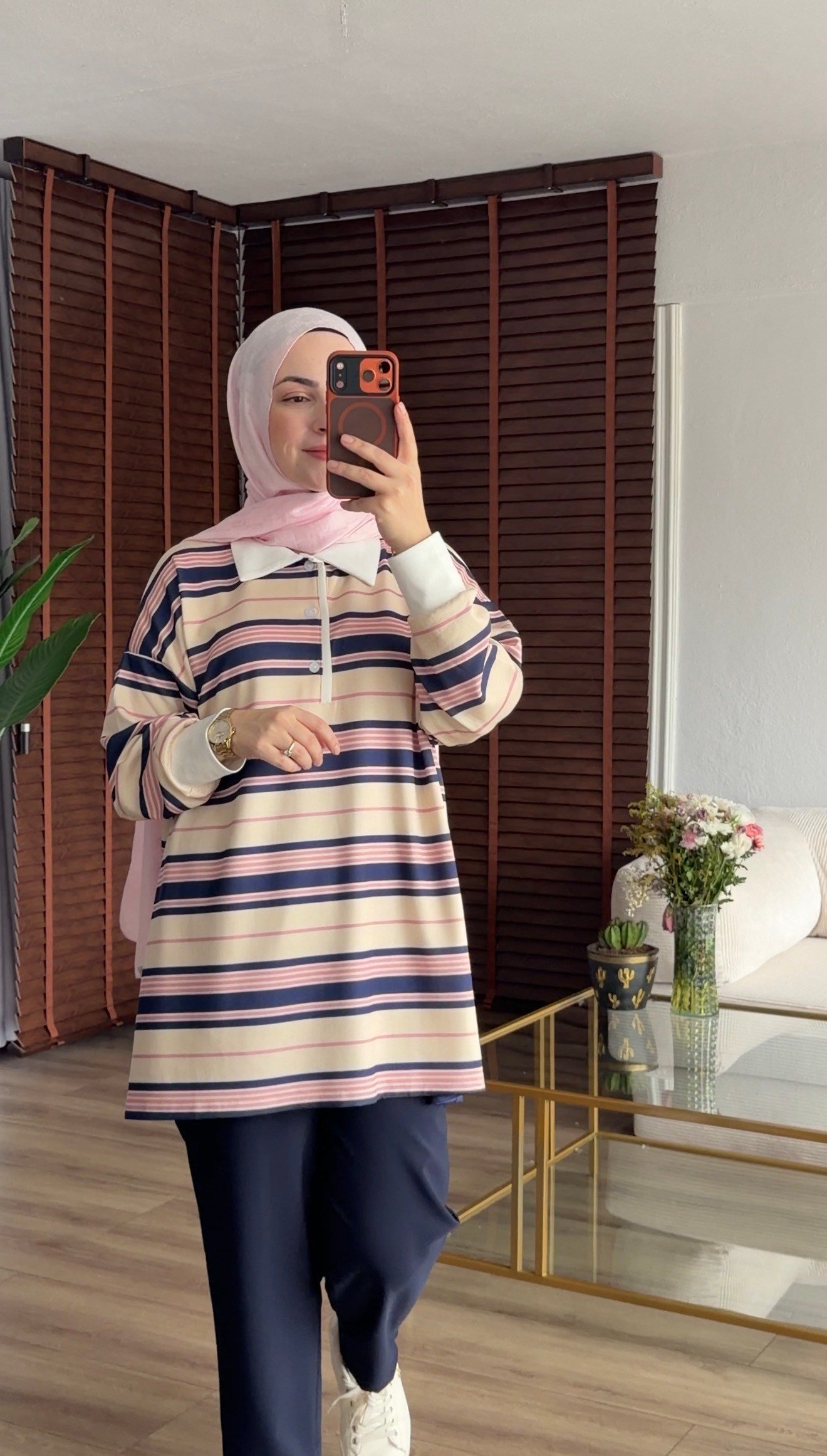 LACİVERT  POLO YAKA ÇİGİLİ SWEATSHORT 