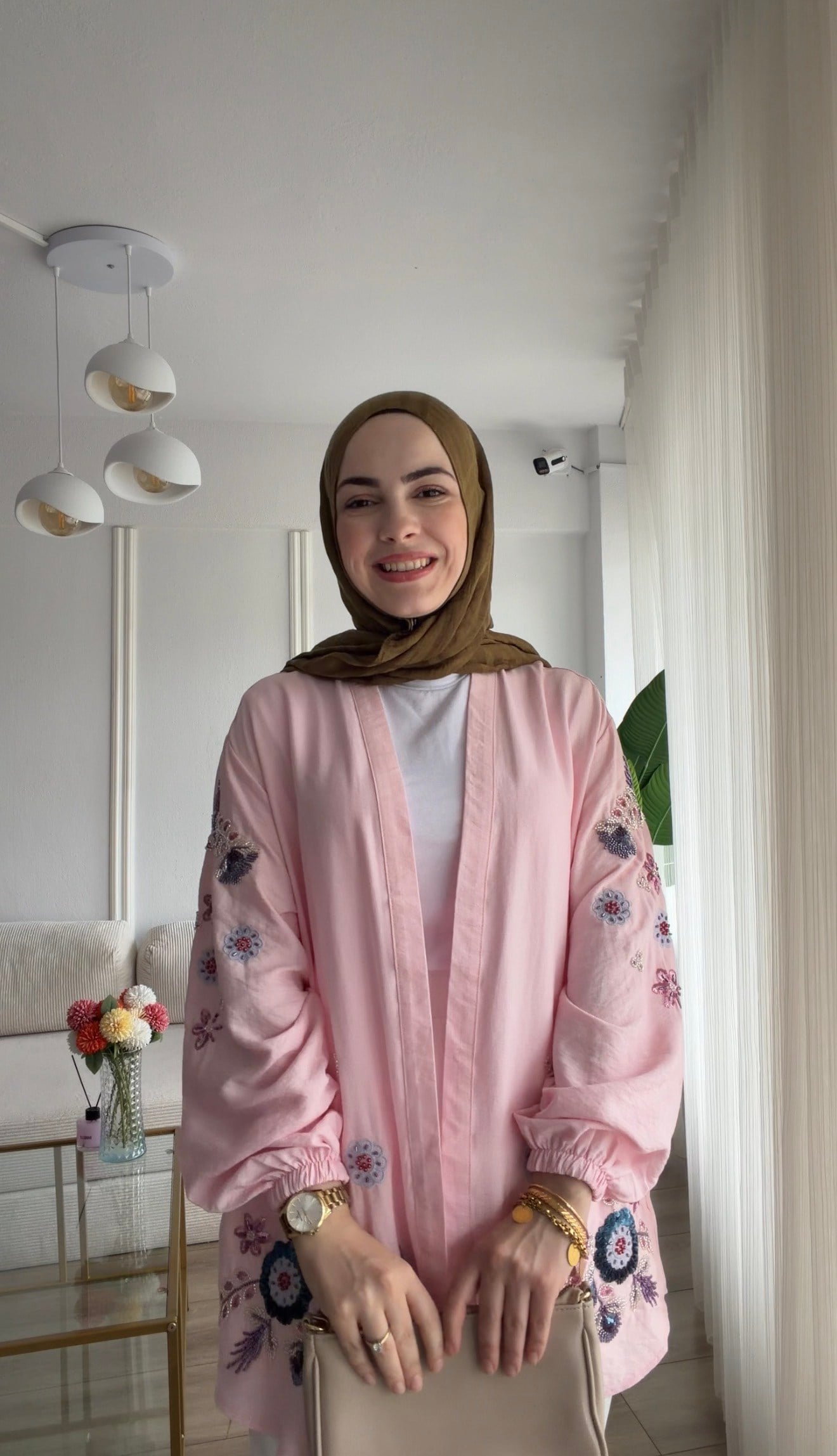 PEMBE OTANTİK KİMONO