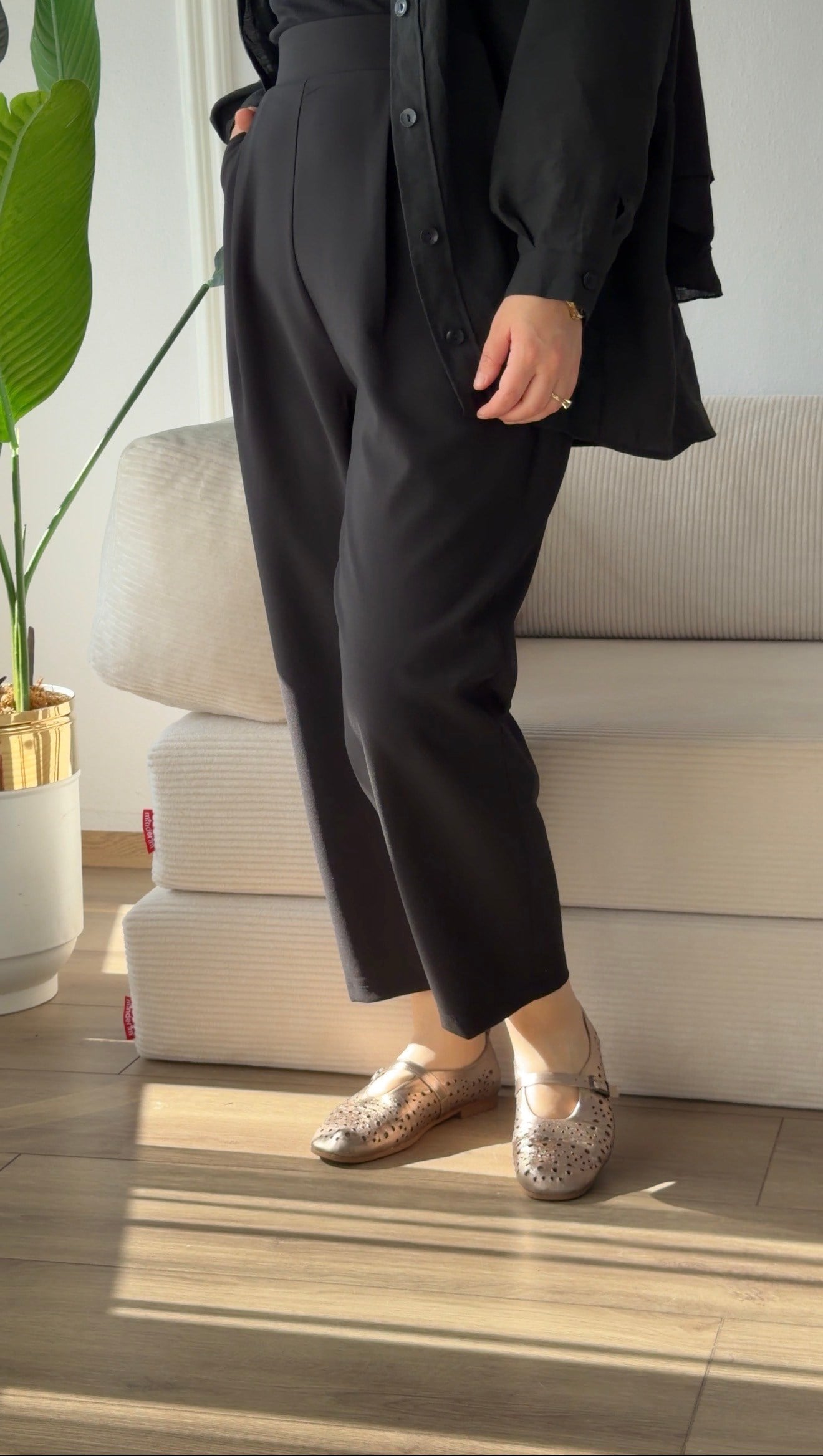 SİYAH  ŞALVAR PANTALON 