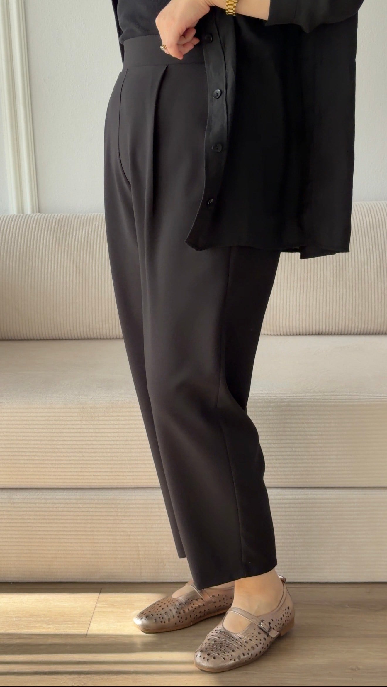 SİYAH  ŞALVAR PANTALON 