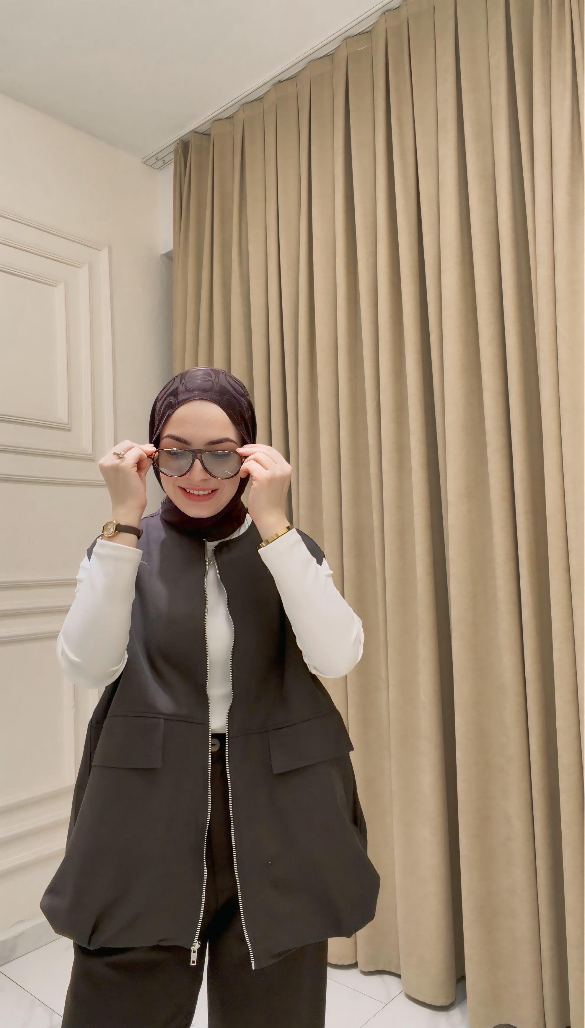 YEŞİL ZARA MODEL KOT YELEK 