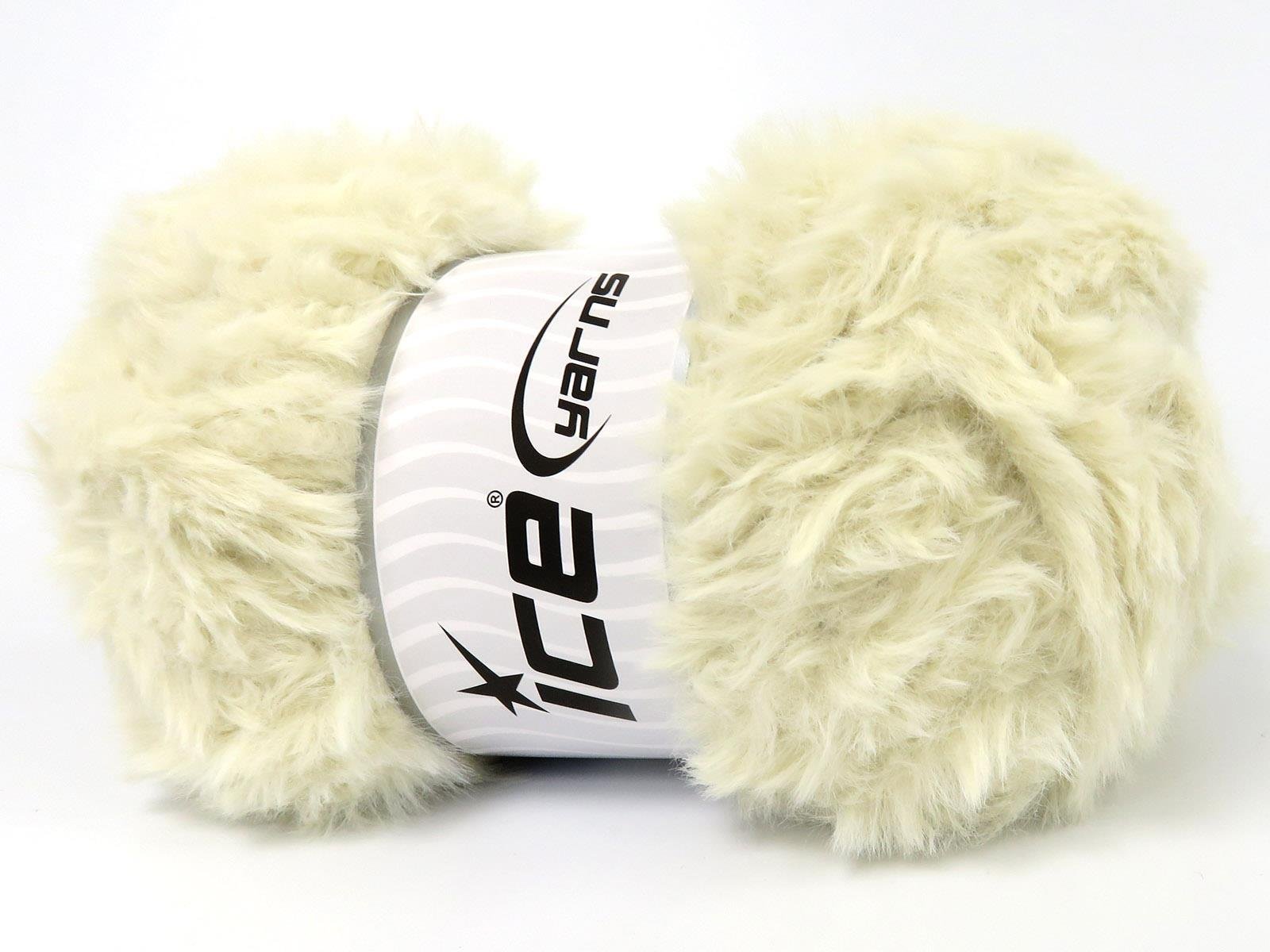 3x100gr. BUNNY FUR  Açık Krem Yumoş, Sakallı, Kışlık, Çok Kalın