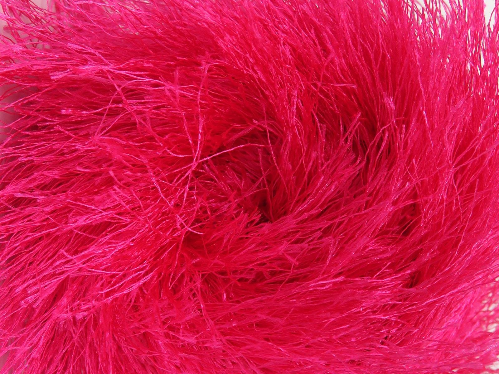 400 gr ICE YARNS EYELASH BULKY 400GR Hand Knitting Yarn Fuchsia