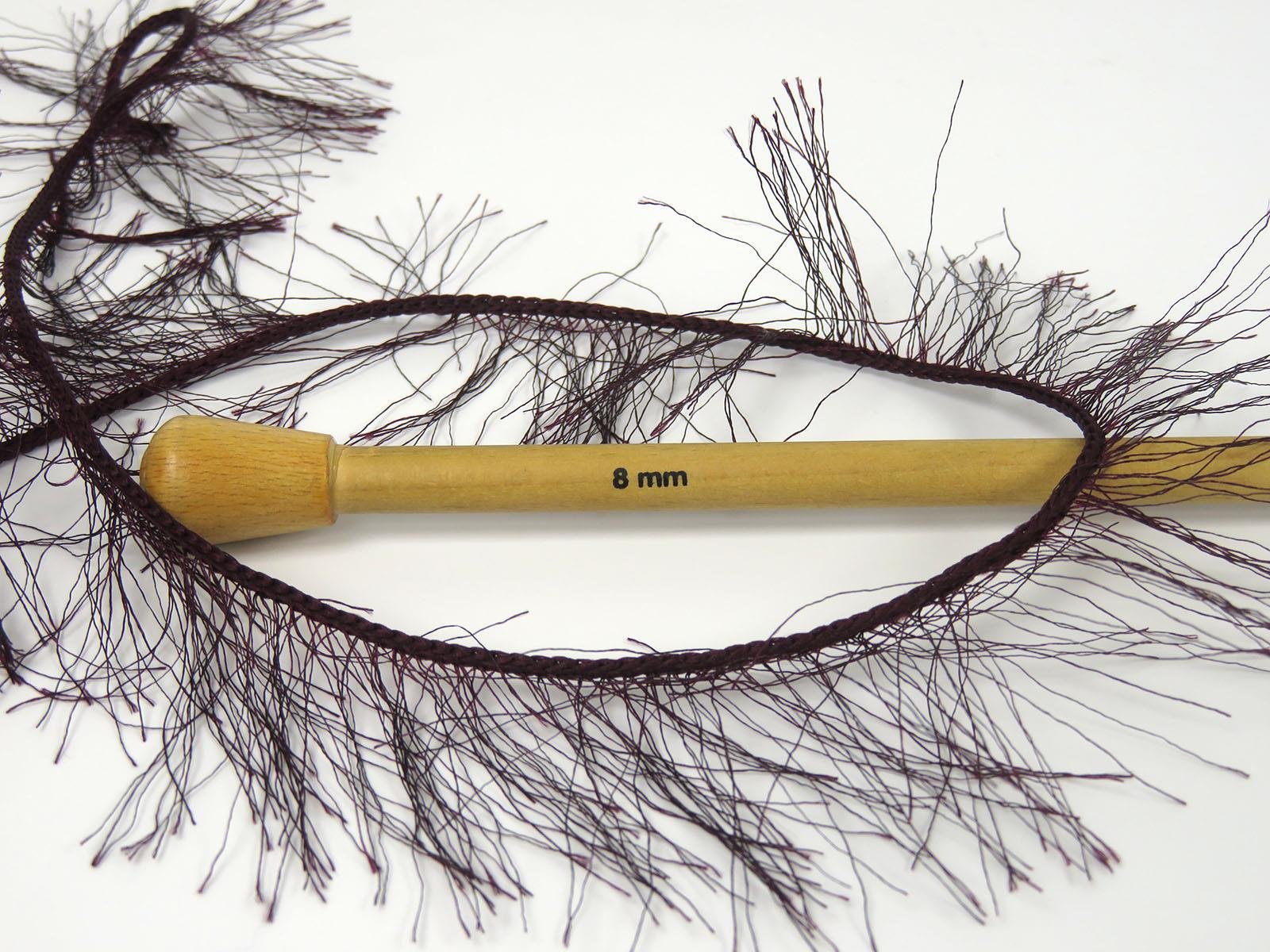 400 gr ICE YARNS EYELASH BULKY 400GR Hand Knitting Yarn Dark Maroon