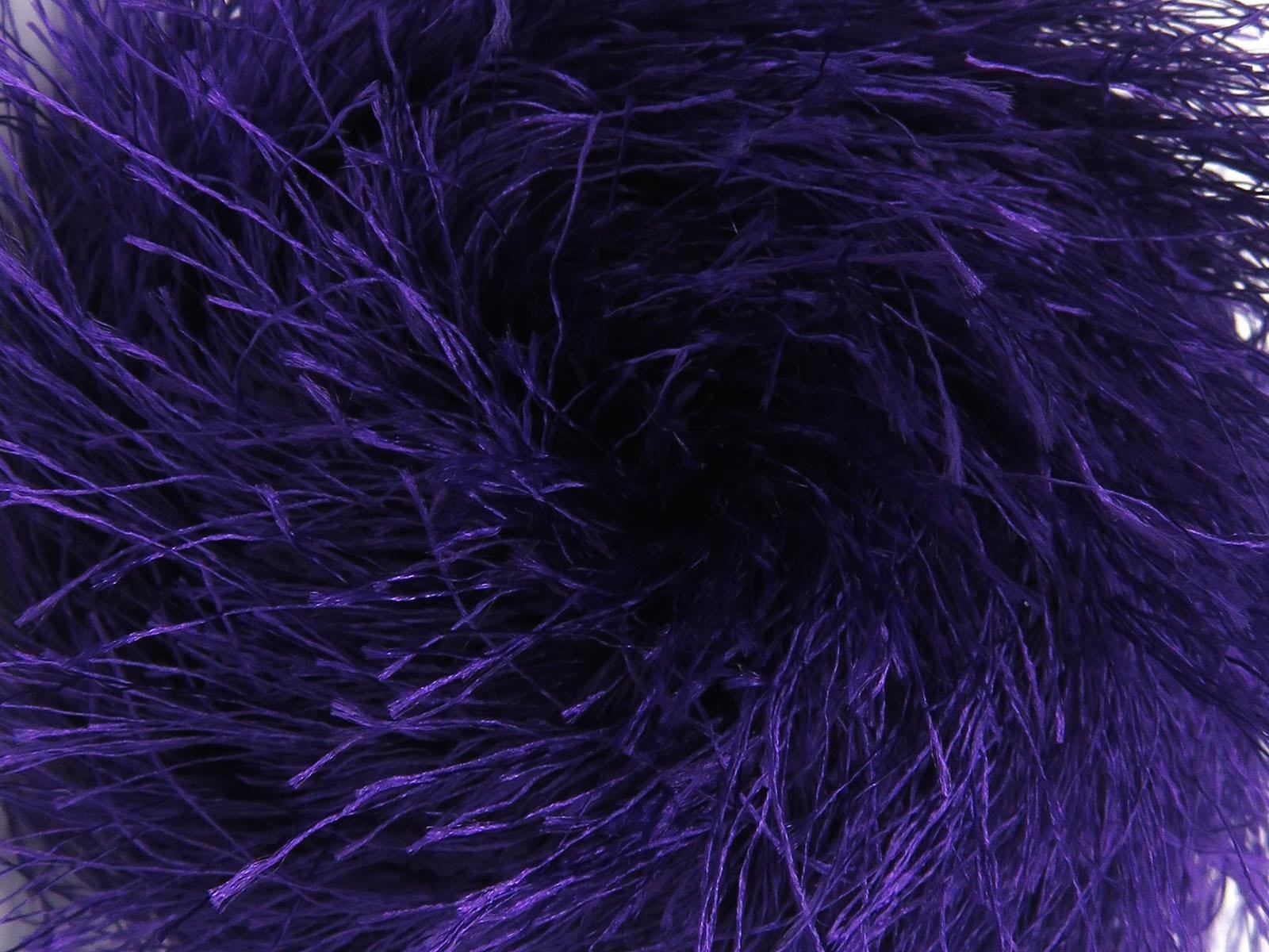400 gr ICE YARNS EYELASH BULKY 400GR Hand Knitting Yarn Purple