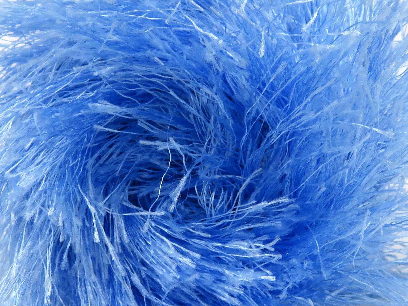 400 gr ICE YARNS EYELASH BULKY 400GR Hand Knitting Yarn Baby Blue
