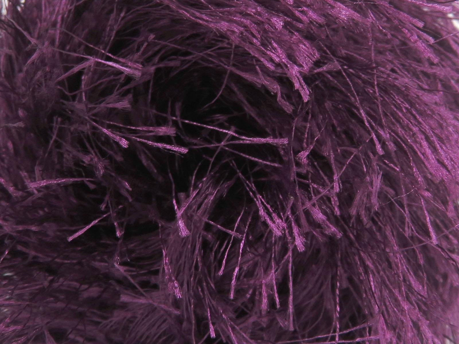 400 gr ICE YARNS EYELASH BULKY 400GR Hand Knitting Yarn Purple