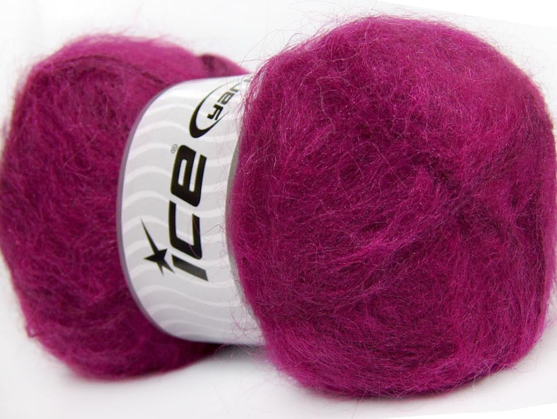 4x100gr. BERMUDA MOHAIR Fuşya Akrilik, Tiftik Kışlık, Tiftik