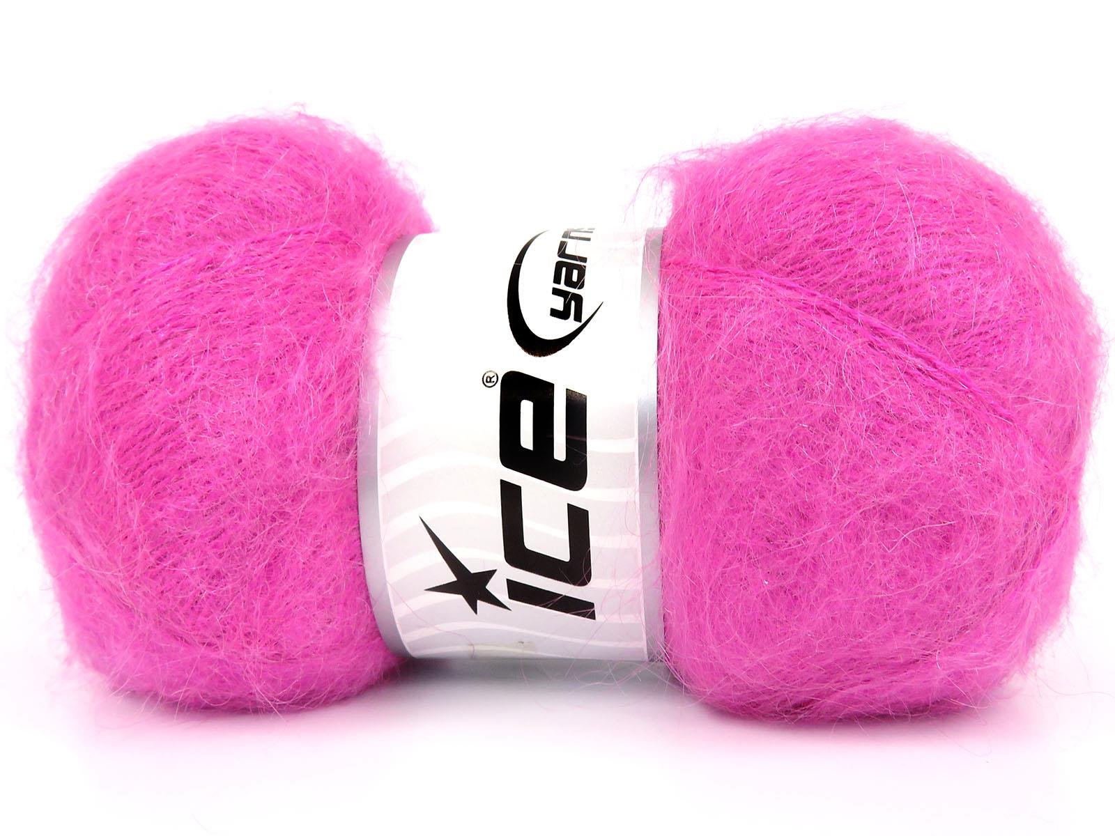 4x100gr. BERMUDA MOHAIR Pembe Akrilik, Tiftik Kışlık, Tiftik