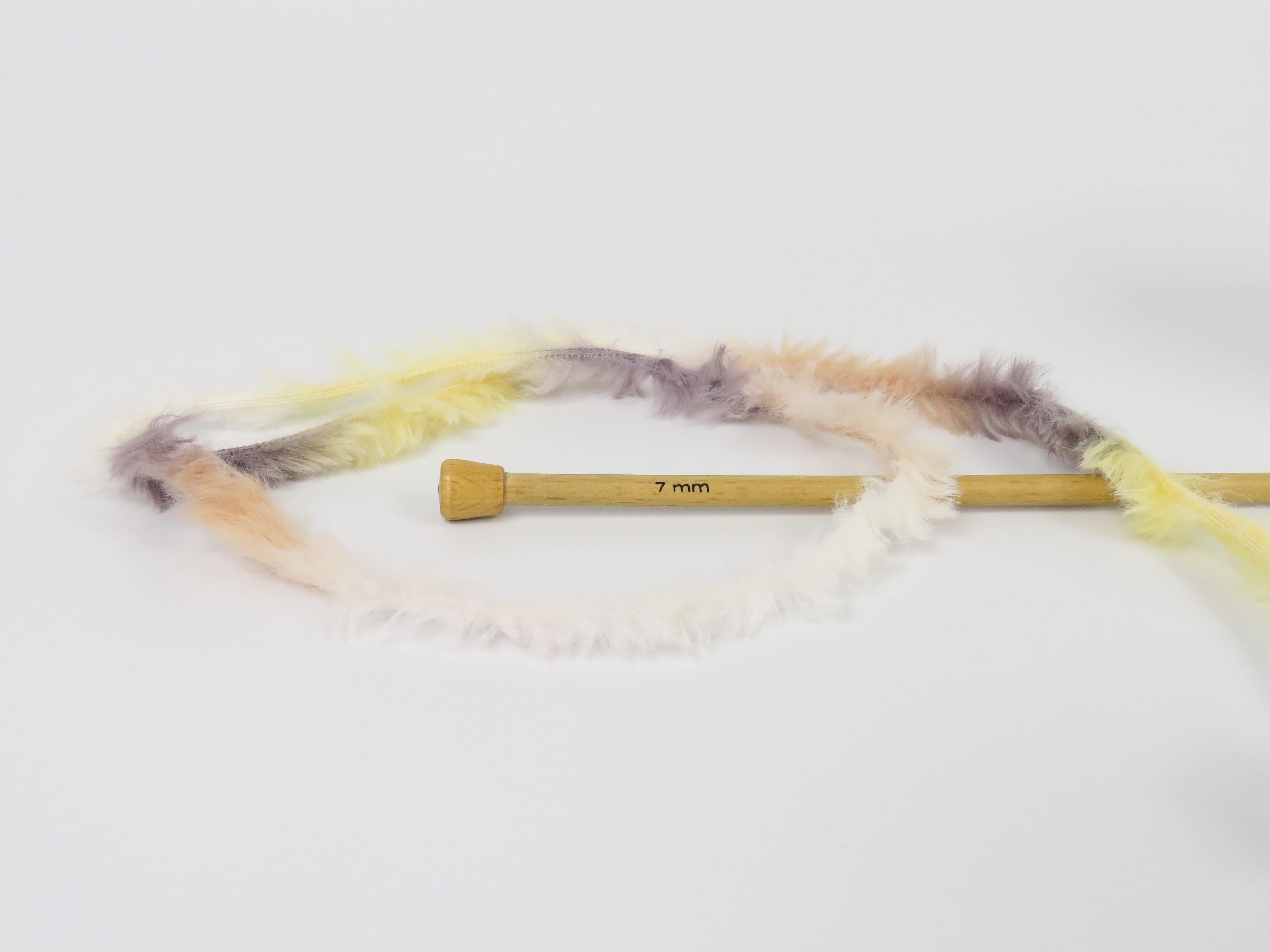 4x100gr. BUNNY FUR MULTICOLOR  Krem, Sarı, Açık Mürdüm, Somon Yumoş, Sakallı, Kışlık, Çok Kalın, Batik Desenli