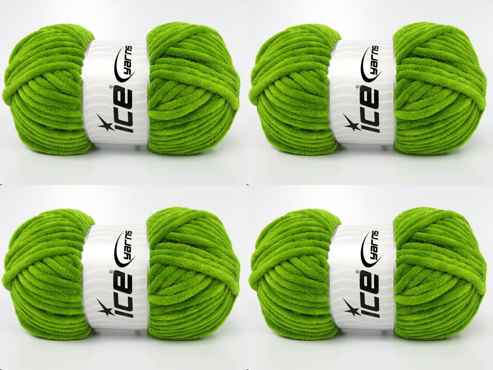 4x100gr. CHENILLE BABY Mikro Fiber Yeşil Kışlık, Bebe, Şönil, Worsted