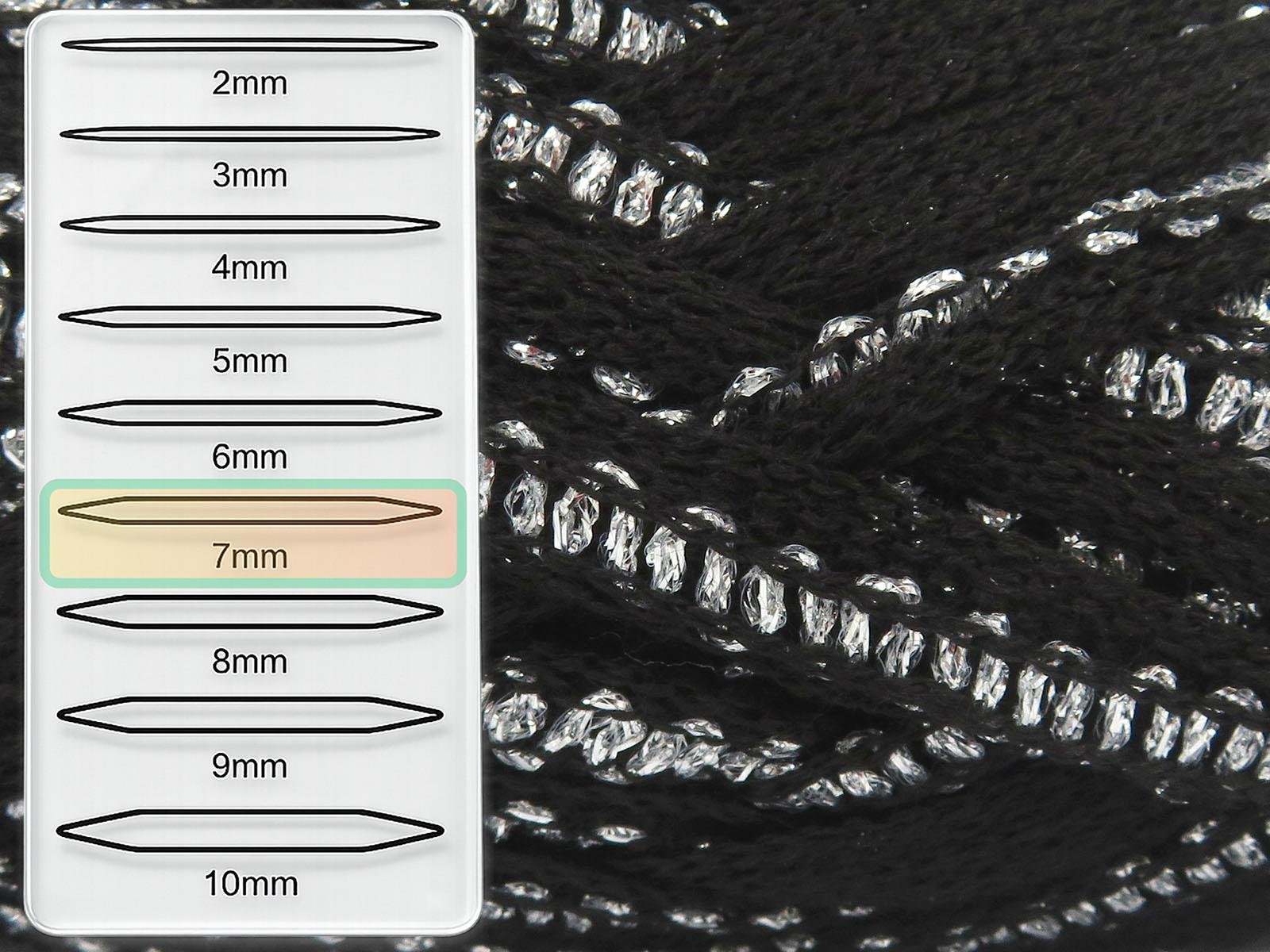 4x100gr. FLAMENCO Siyah Simli, Akrilik Fular - Şal, Metalik Simli, Kışlık, Çok Kalın, Akrilik