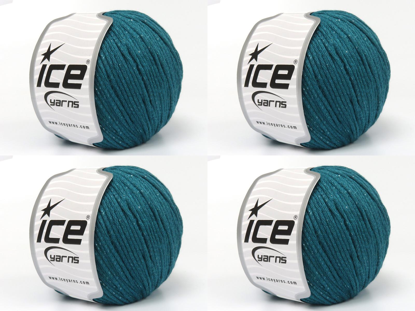 4x100gr. VISCOSE GLITZ Metalik Simli, Viskon Çamurcun Metalik Simli, Viskon, Yazlık İplikler