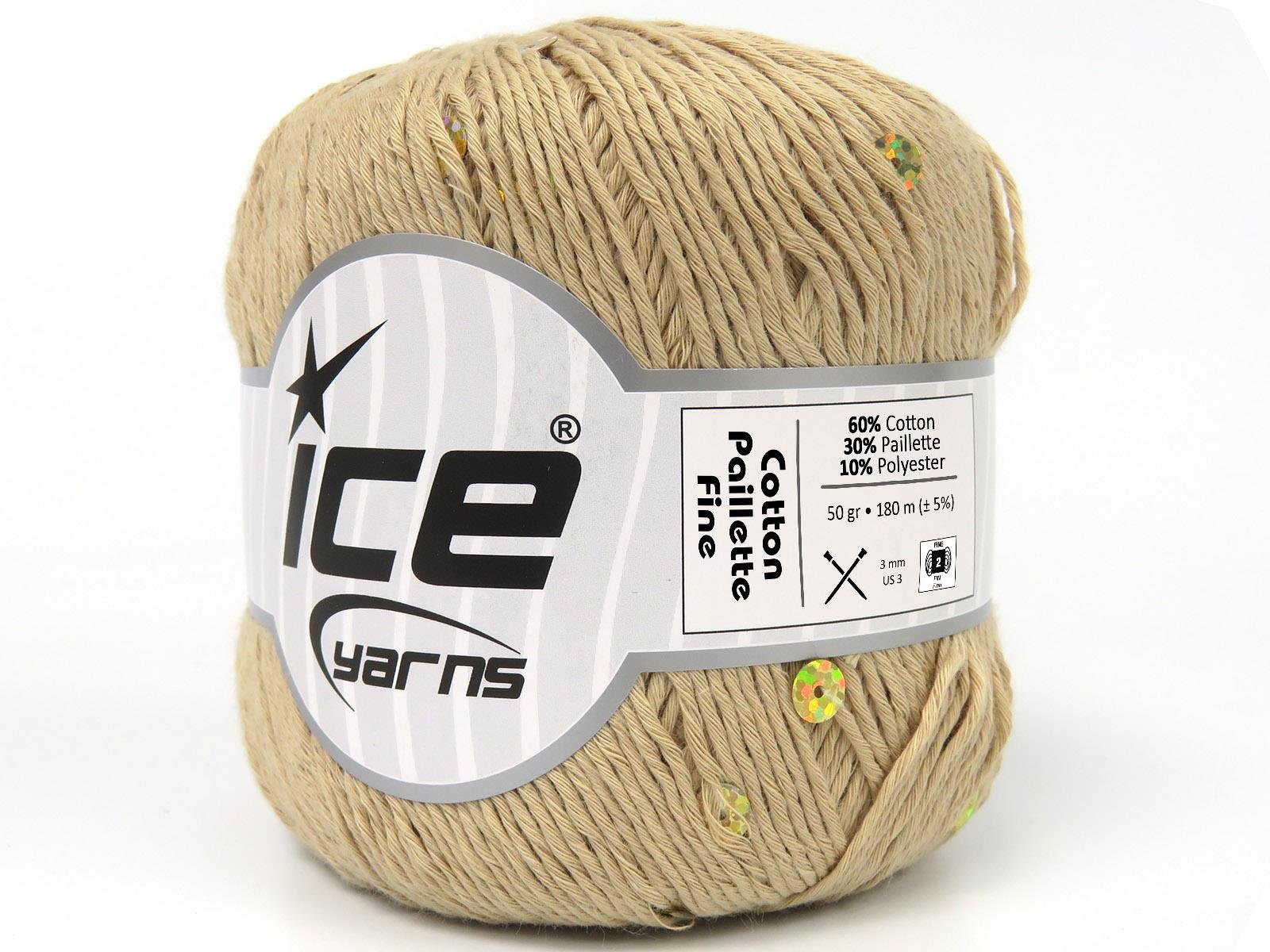 4x50gr. COTTON PAILLETTE FINE