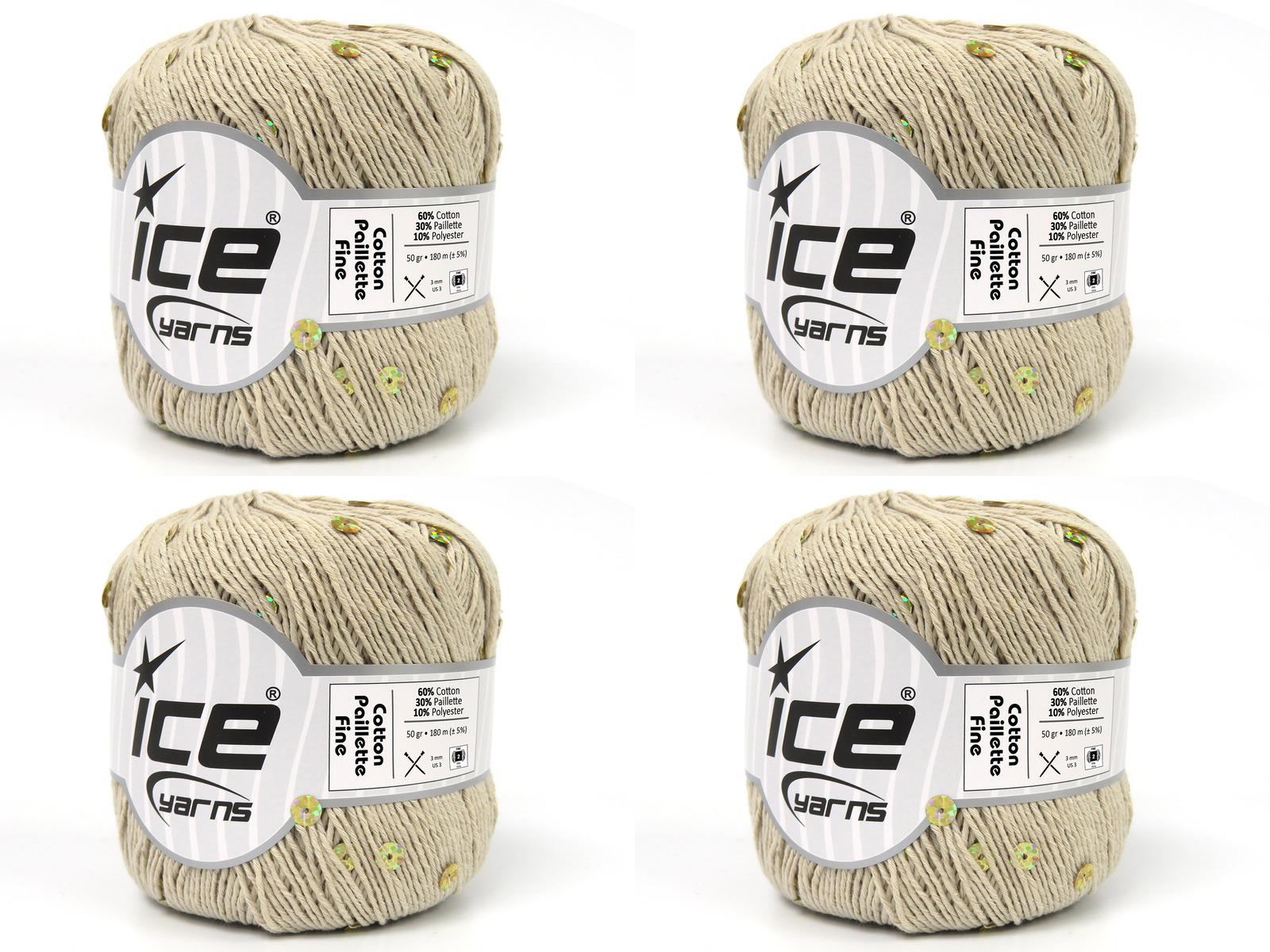 4x50gr. COTTON PAILLETTE FINE