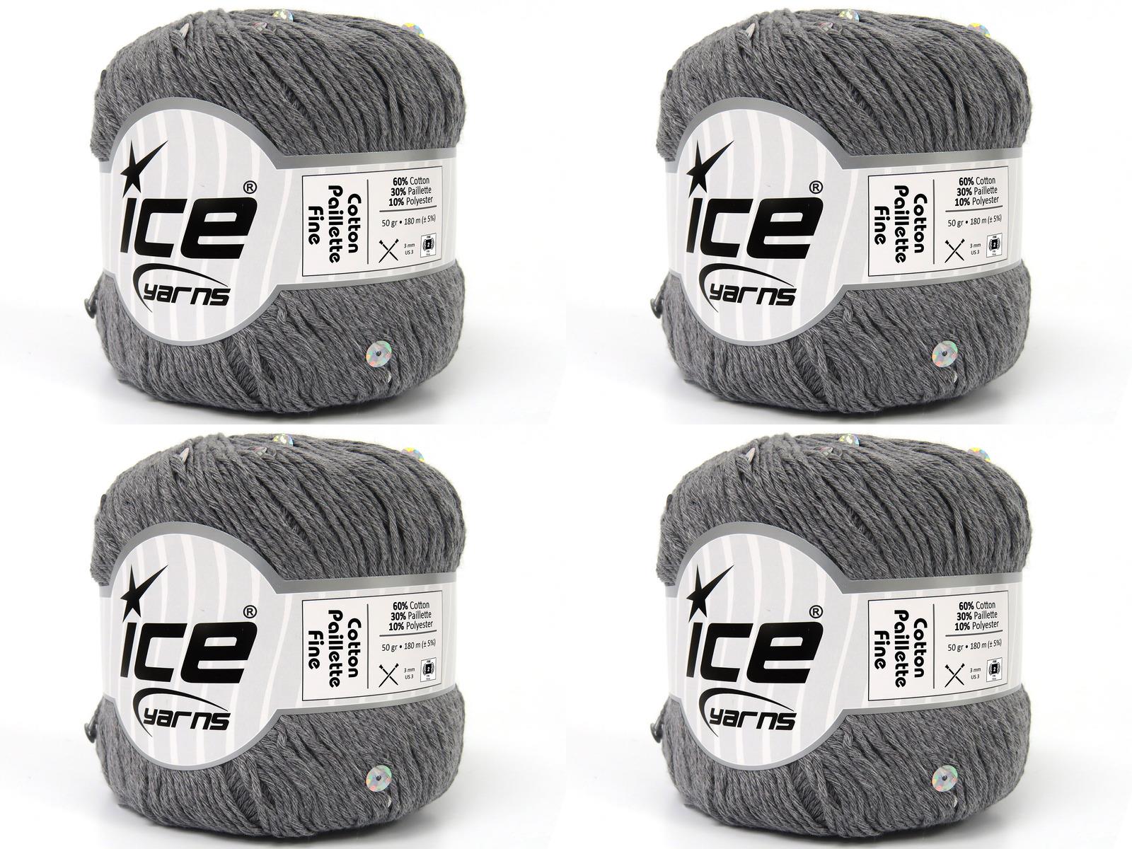 4x50gr. COTTON PAILLETTE FINE
