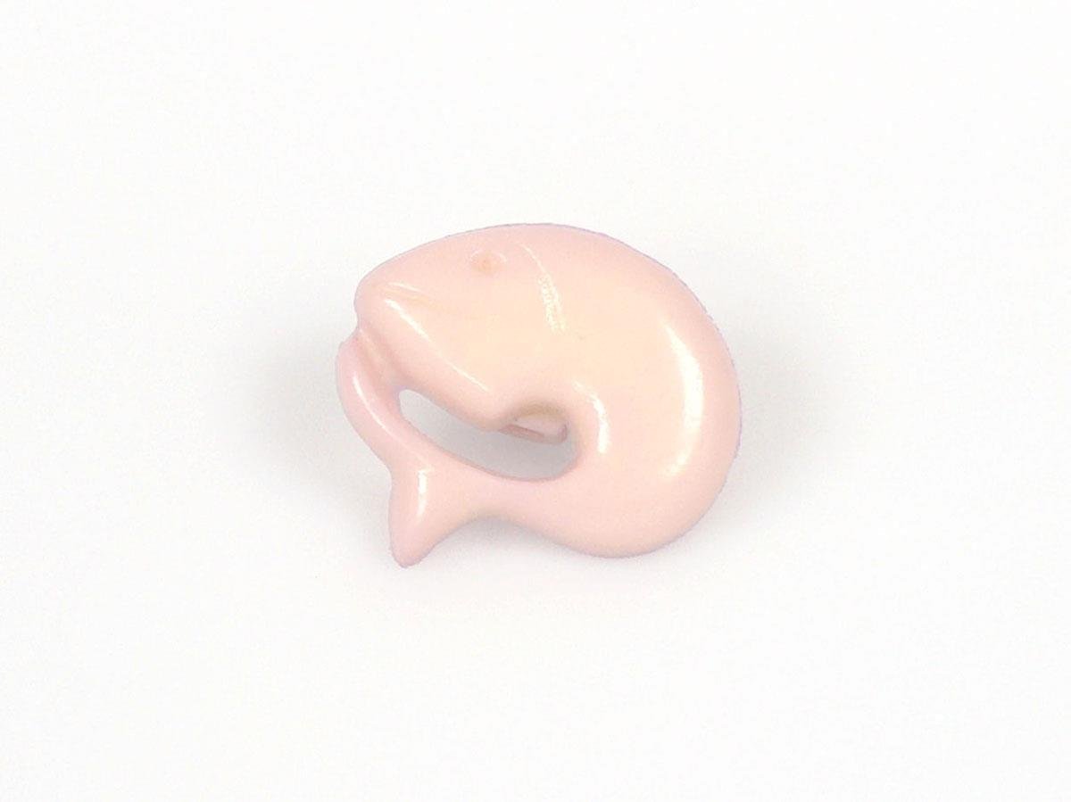 5 Dolphin Figure Buttons Light Lilac 15mm long
