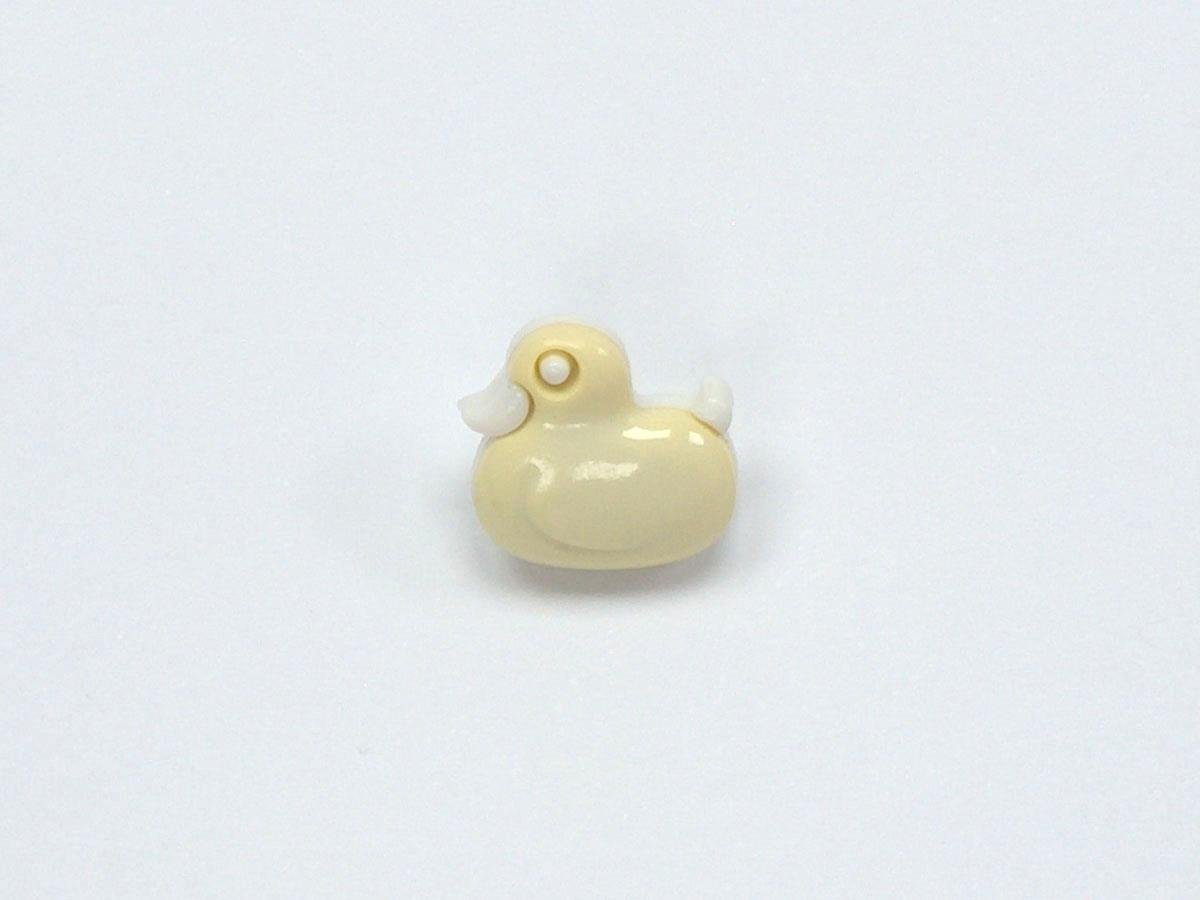 5 Duck Figure Buttons Light Green 15mm long