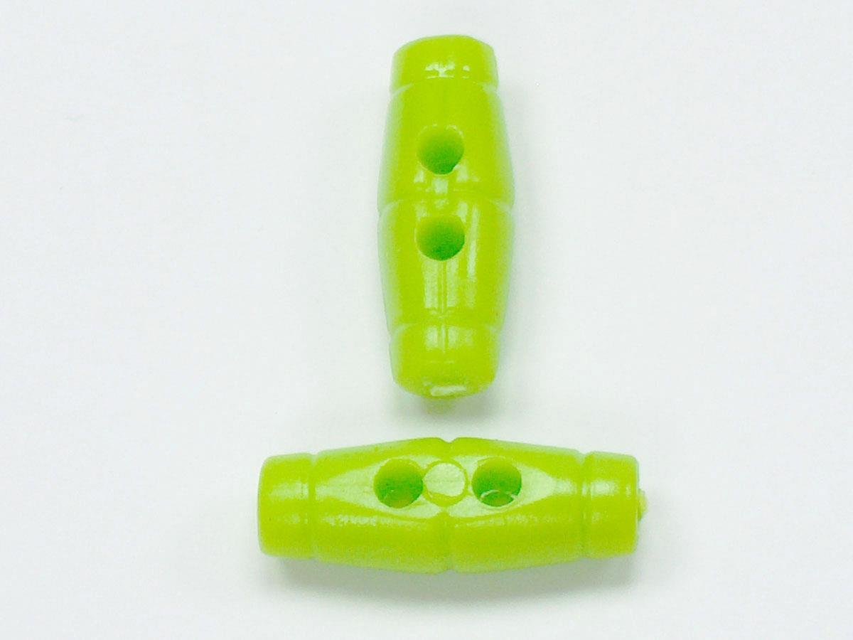 5 Shepherd Buttons Green 15mm long