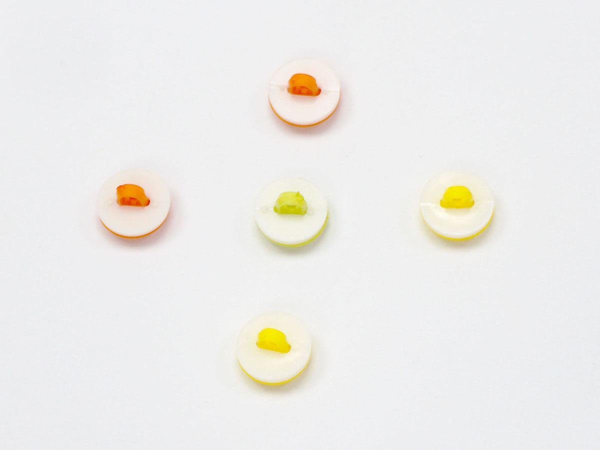 5 Smiling Face Figure Buttons Multicolor Mixed Lot 15mm long