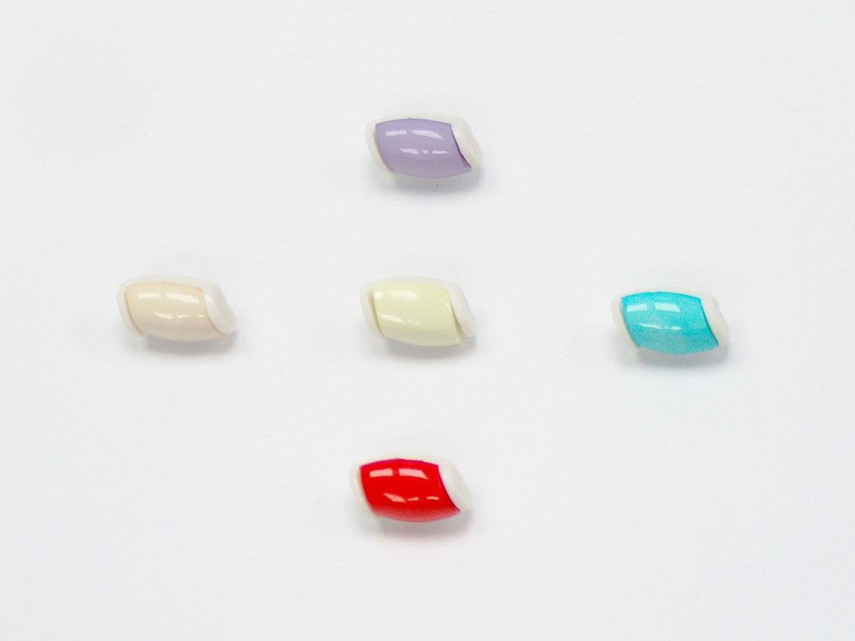 5 Water Bottle Figure Buttons Mixed Lot 15mm long