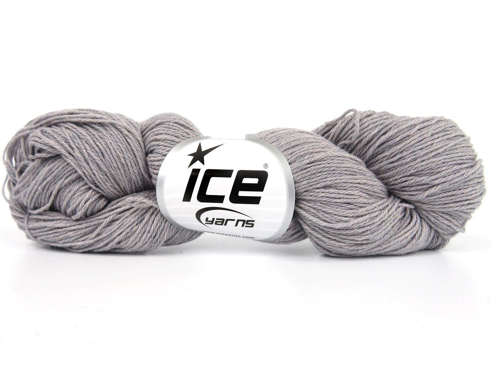 6x50gr. MERINO COTTON Açık Gri Organik Pamuk, Merino Yün Lüks, Kışlık, Yün, Organik Pamuk, Pamuk, Merino Yün