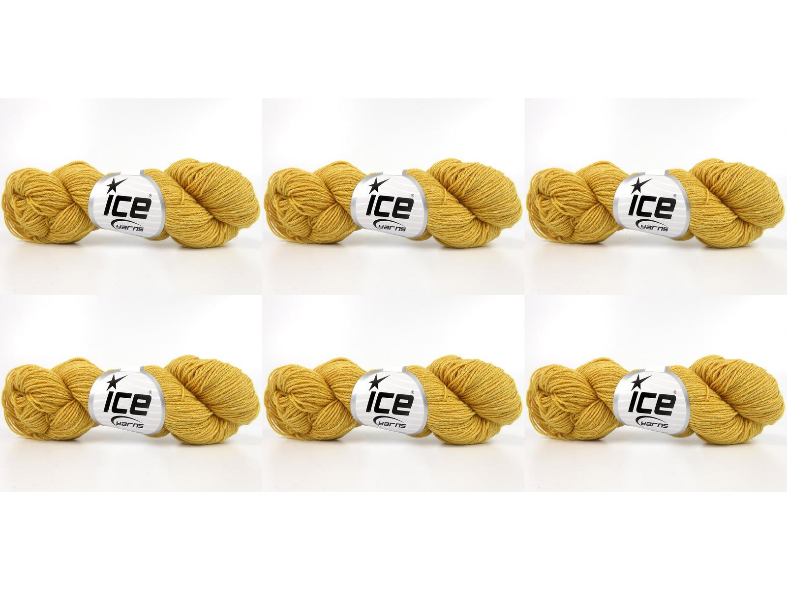 6x50gr. MERINO COTTON Altın Organik Pamuk, Merino Yün Lüks, Kışlık, Yün, Organik Pamuk, Pamuk, Merino Yün