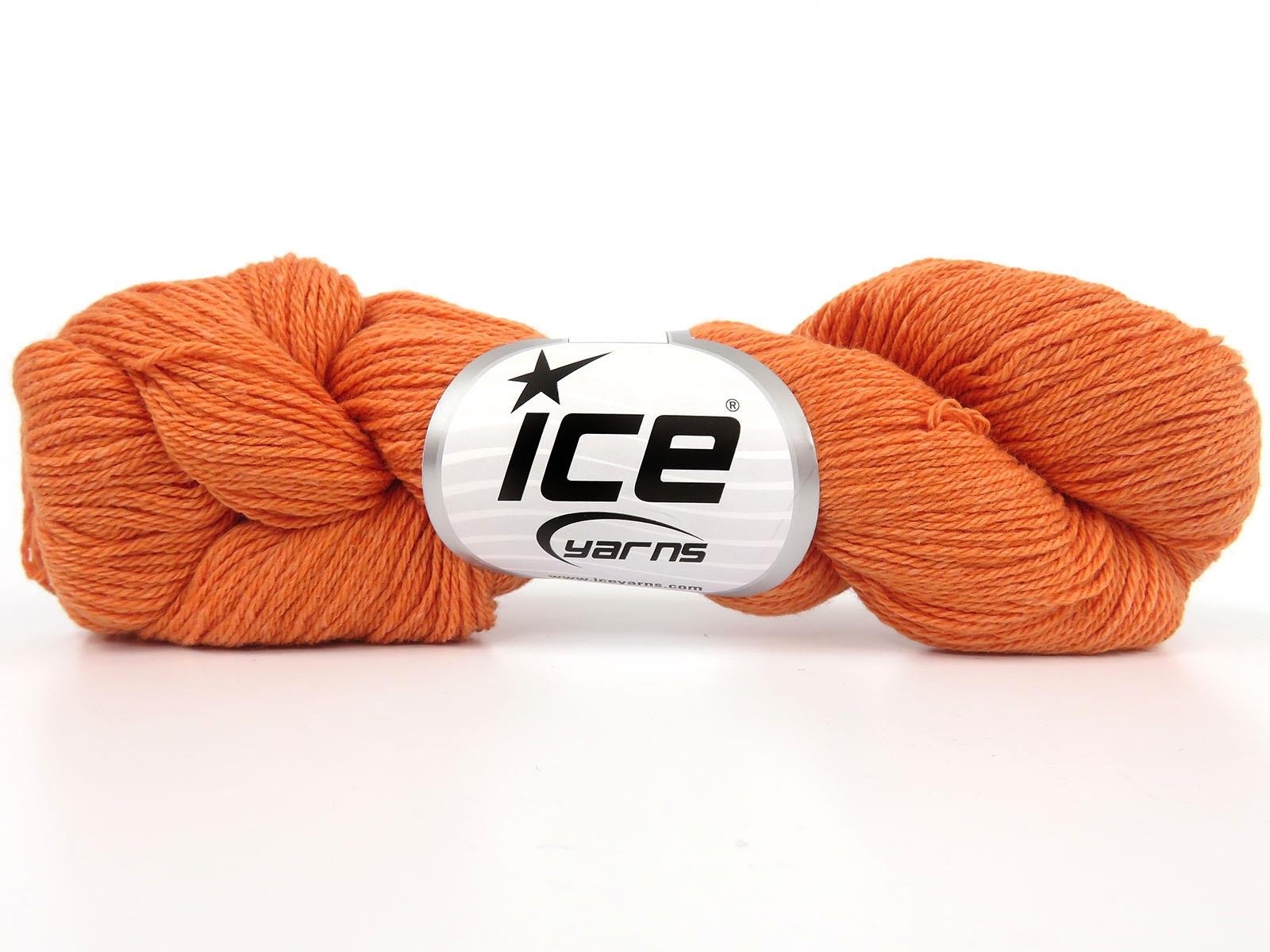 6x50gr. MERINO COTTON Turuncu Organik Pamuk, Merino Yün Lüks, Kışlık, Yün, Organik Pamuk, Pamuk, Merino Yün