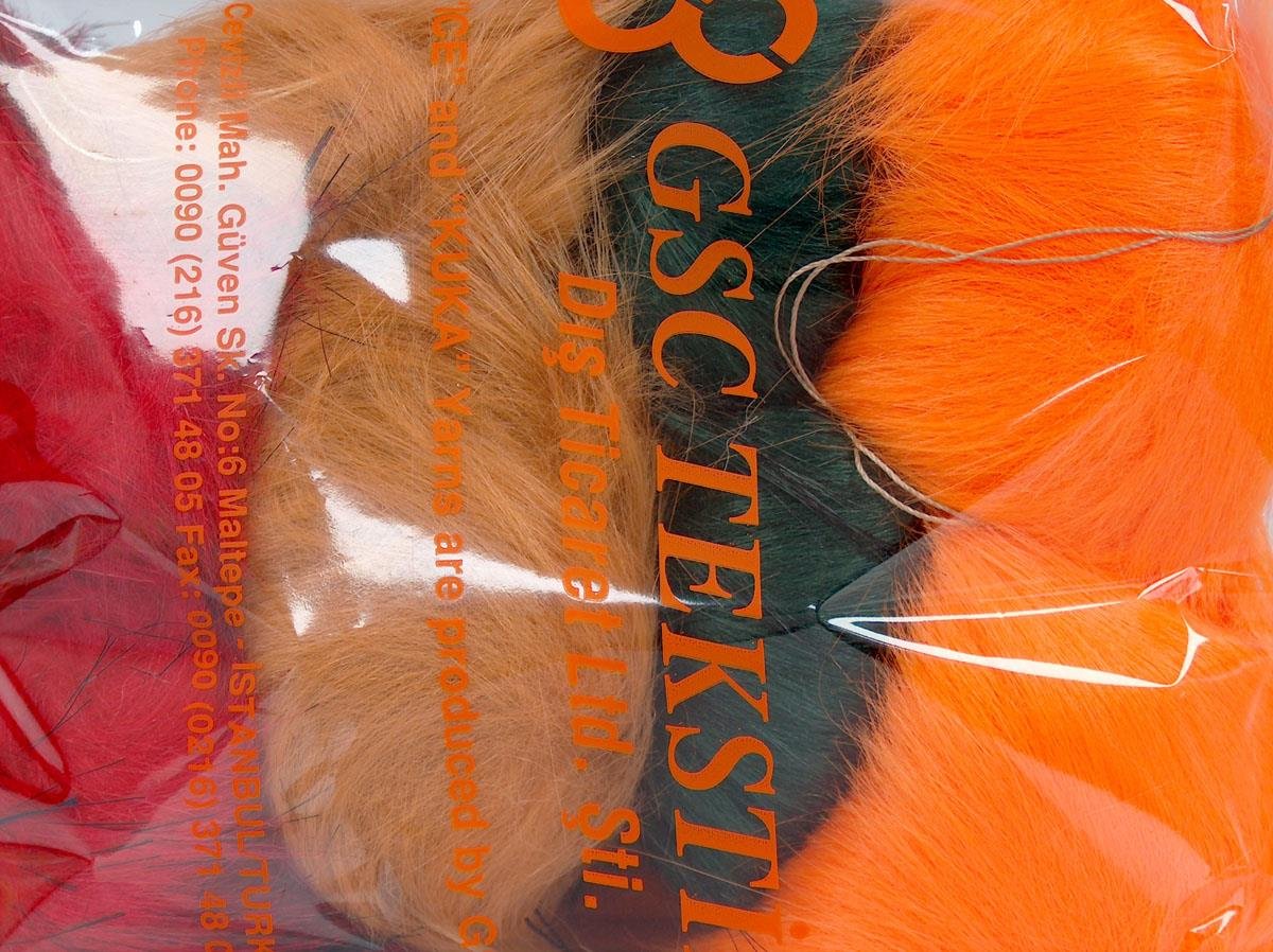 8 Faux Fur PomPoms Mixed Lot