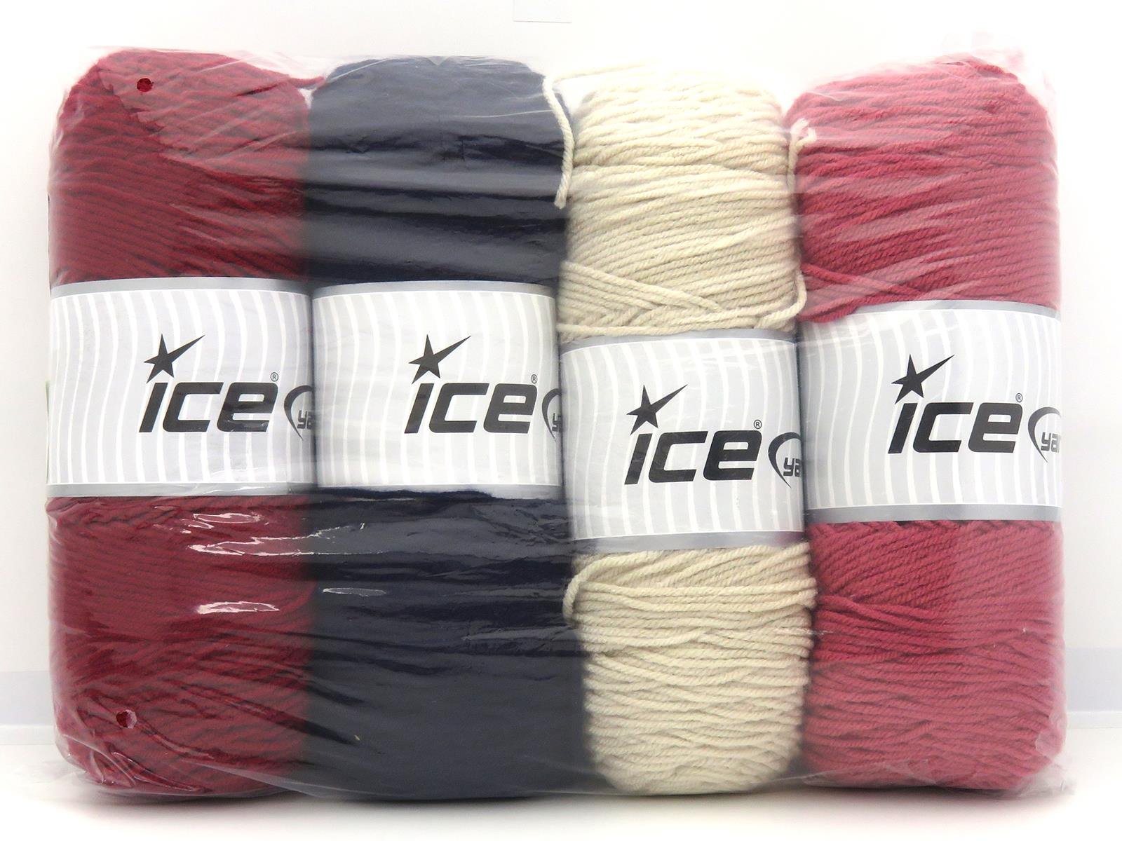 800 gr ICE YARNS Saver Yarns MIXED LOT Hand Knitting Yarn Multicolor