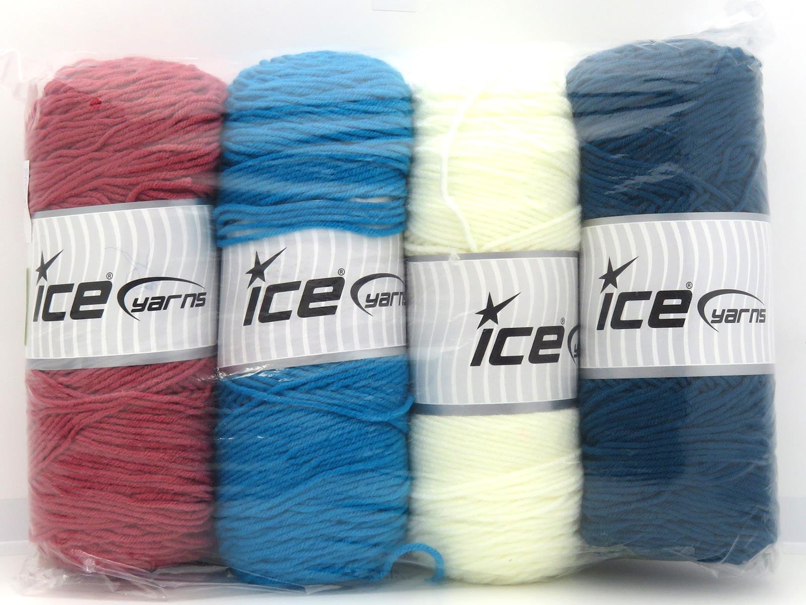 800 gr ICE YARNS Saver Yarns MIXED LOT Hand Knitting Yarn Multicolor