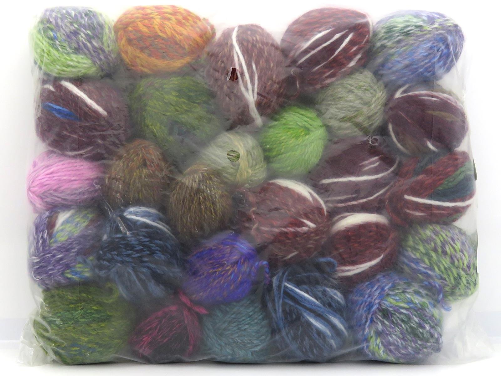 800 gr ICE YARNS Self Striping Leftover Yarns MIXED LOT Yarn Multicolor