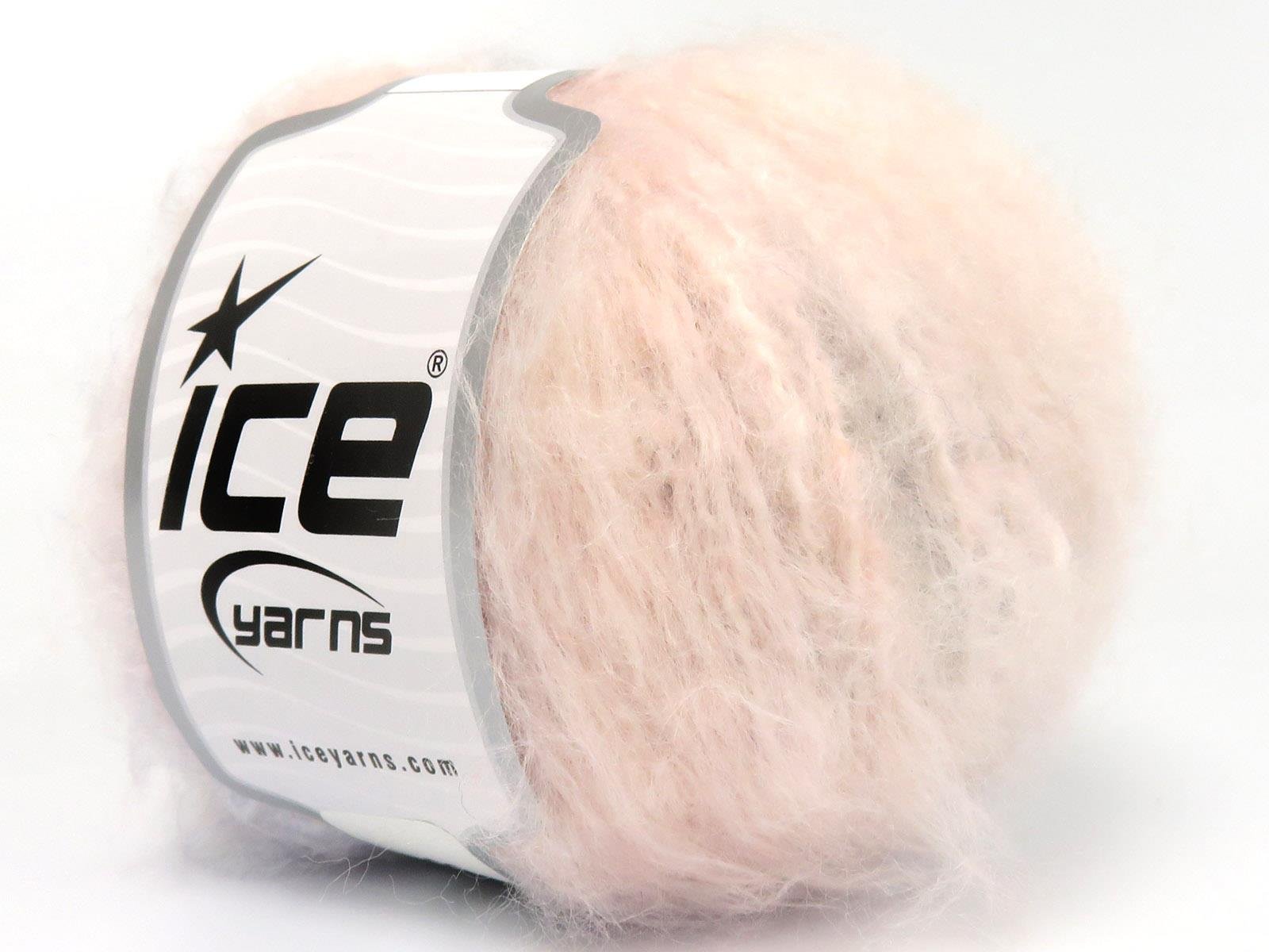 8x50gr. CHANCY MOHAIR Tiftik, Akrilik Açık Gri, Açık Mavi, Açık Pembe, Ekru Kışlık, Yün, Tiftik, Batik Desenli, Worsted