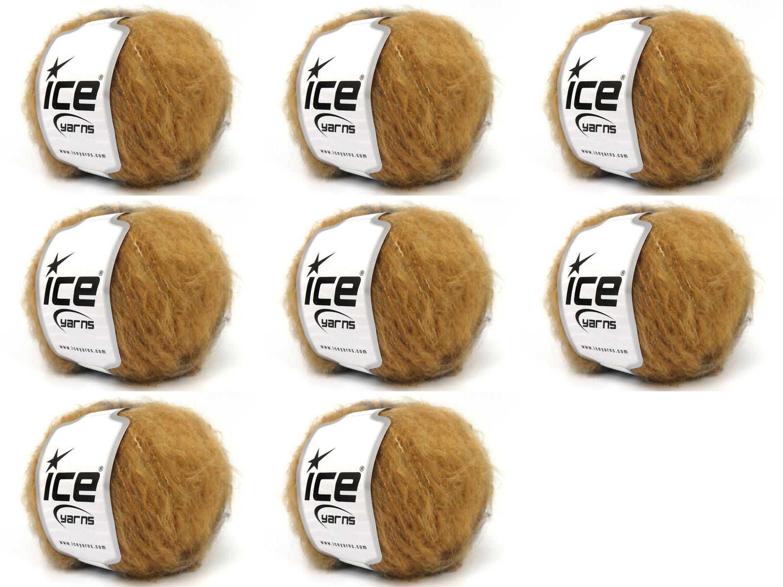 8x50gr. CHANCY MOHAIR Tiftik, Akrilik Kahverengi Tonları, Kot Mavisi Kışlık, Yün, Tiftik, Batik Desenli, Worsted