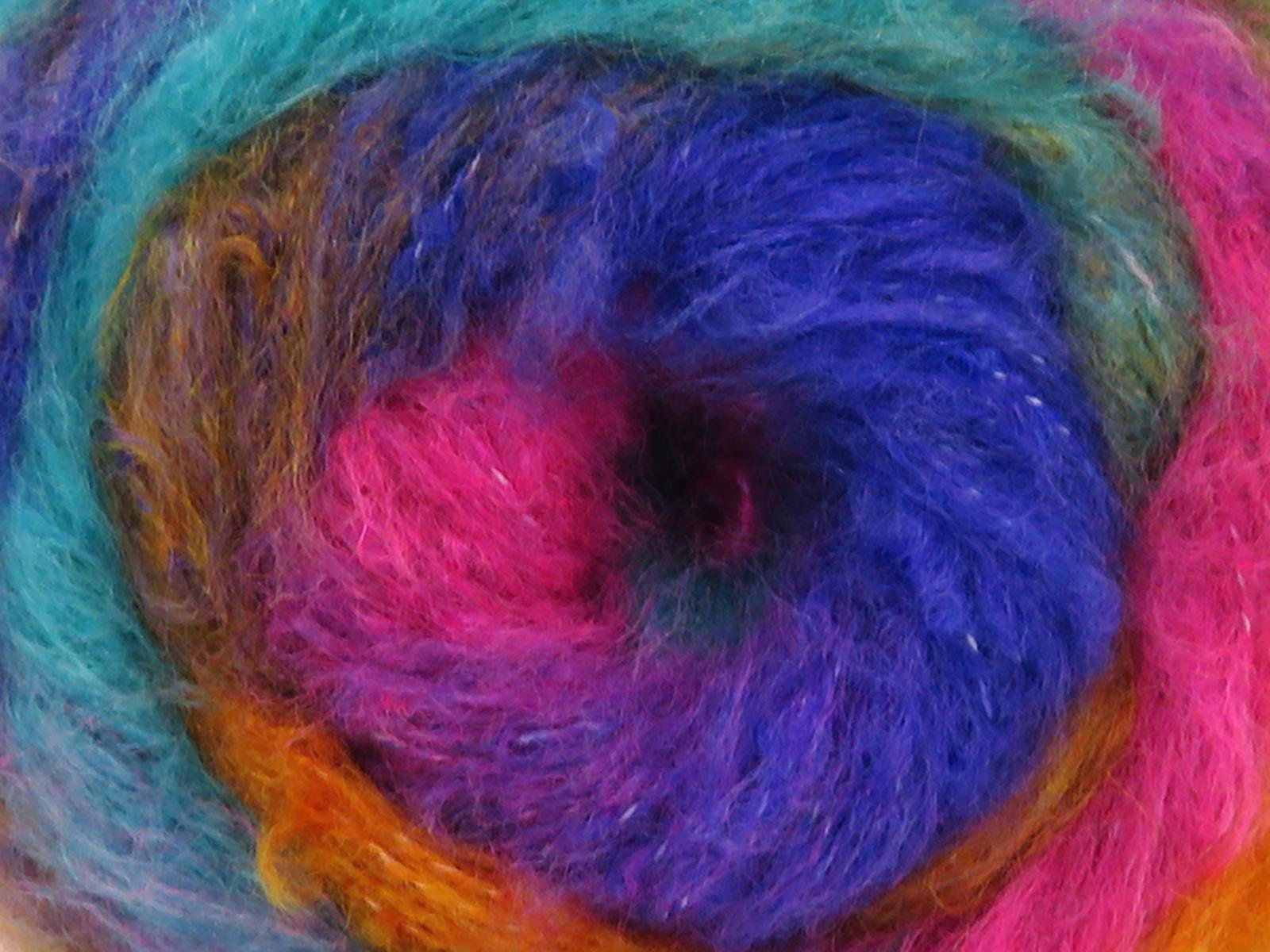8x50gr. CHANCY MOHAIR Tiftik, Akrilik Yeşil, Mor, Altın, Fuşya Kışlık, Yün, Tiftik, Batik Desenli, Worsted