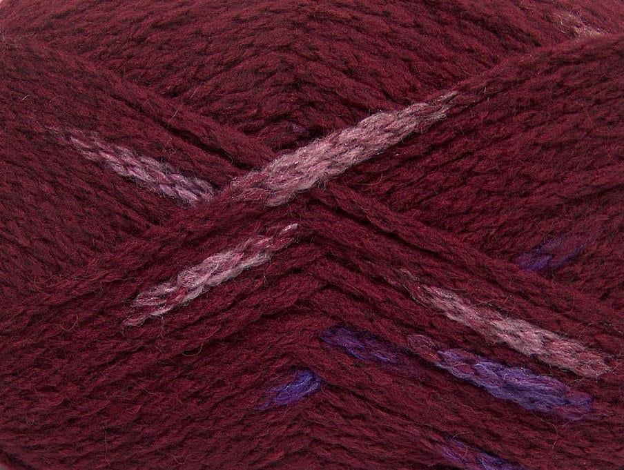 AirWool Bulky Spots Pink, Purple, Burgundy